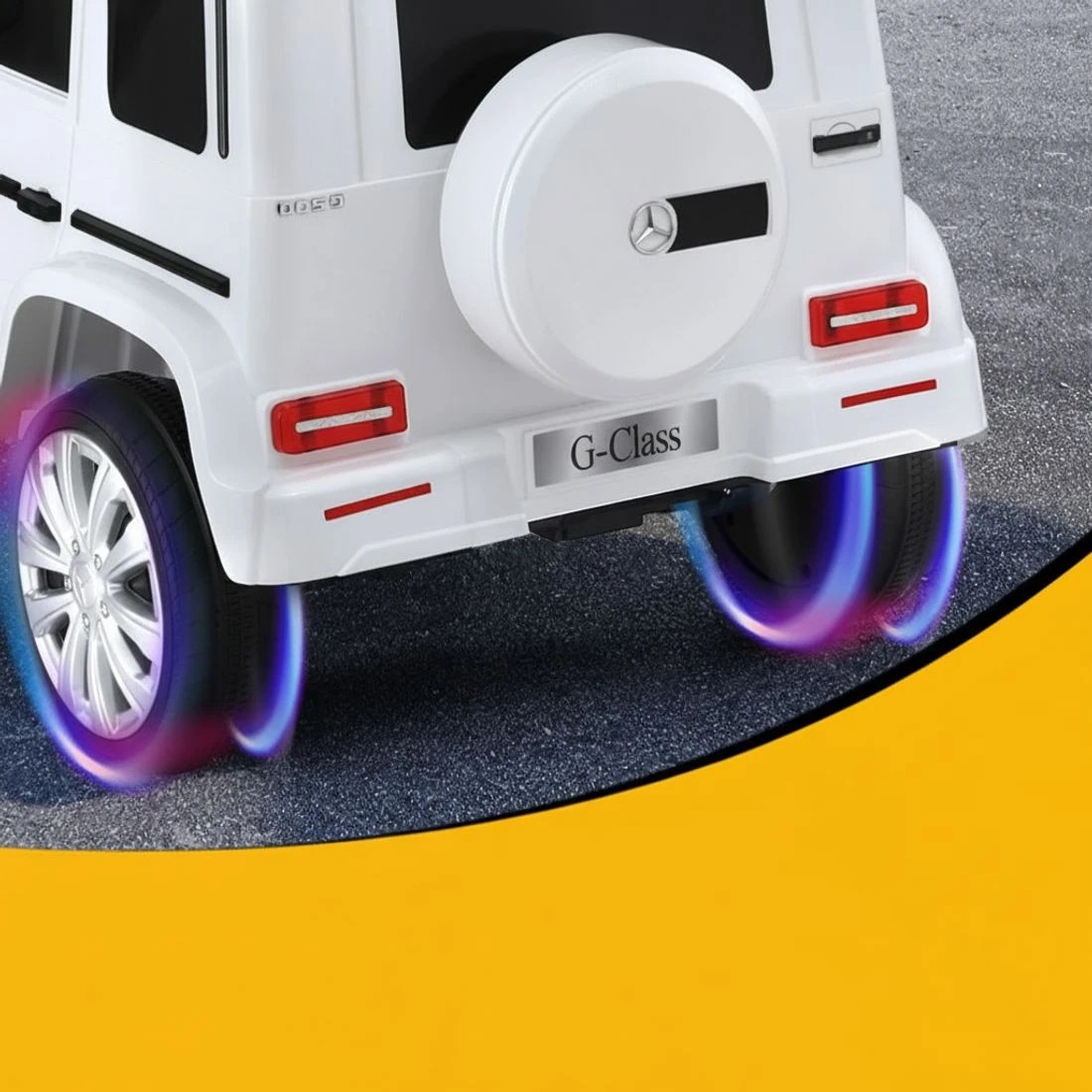 3 Kids Ride On Car Licensed G500 Electric Toys Horn Remote 12V - White, 3 of 5