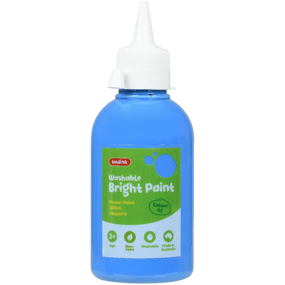 2 Kadink Washable Bright Poster Paint 250mL Light Blue, 2 of 4
