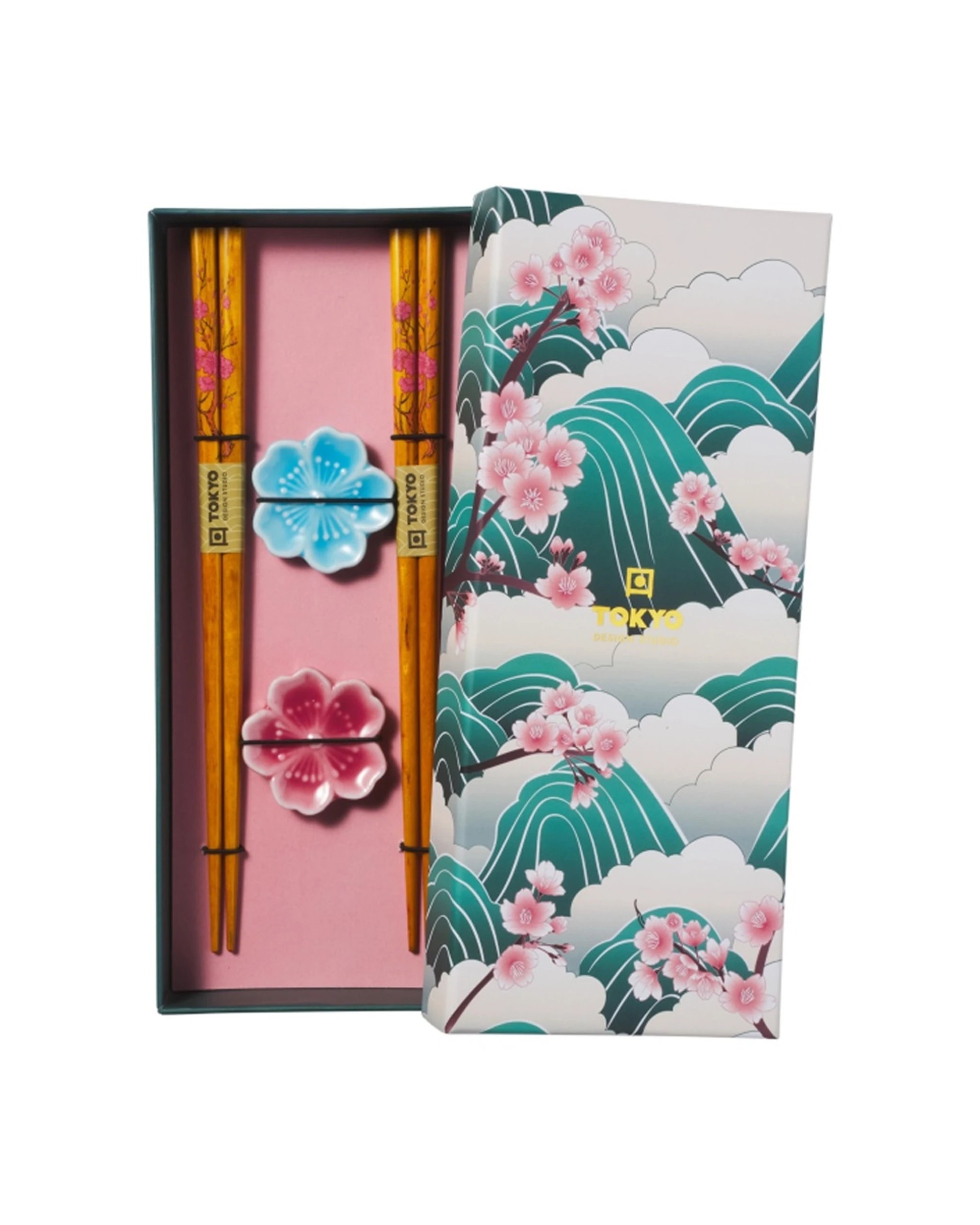 2 Tokyo Design 2x 4pc Chopstick Fujisakura Chopsticks with Rest - Multi, 2 of 6