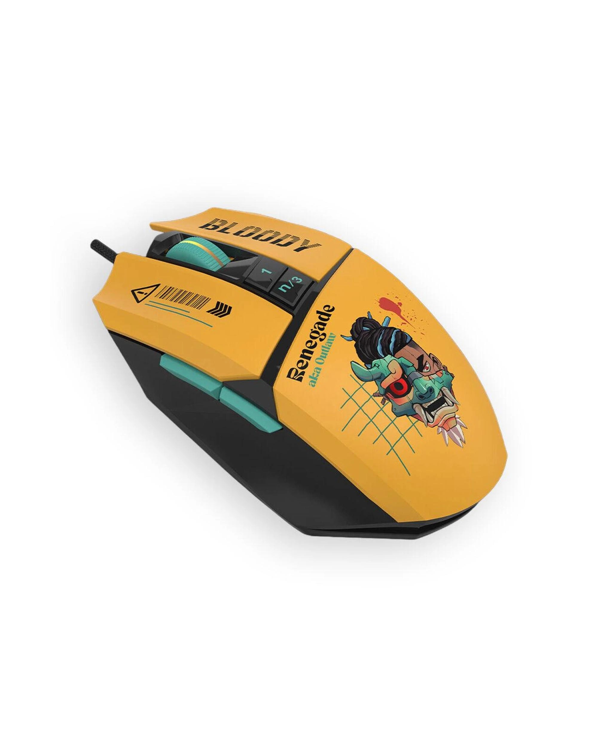 3 Bloody W63 Max Renegade Sunset Compact RGB Animation 12000 CPI Gaming Mouse, 3 of 8