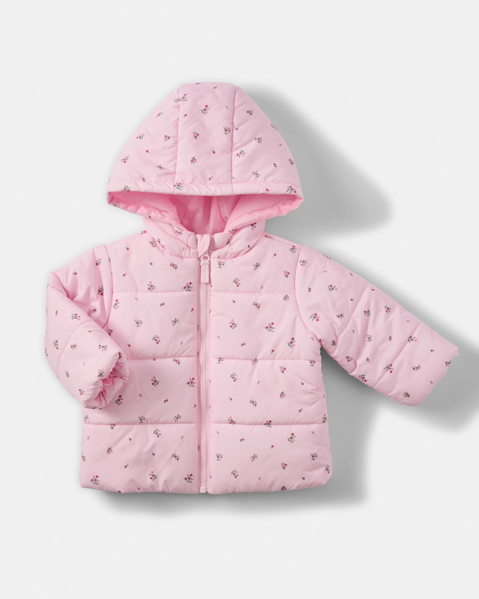 1 Hooded Puffer Jacket Pnk Dtsy, 1 of 3