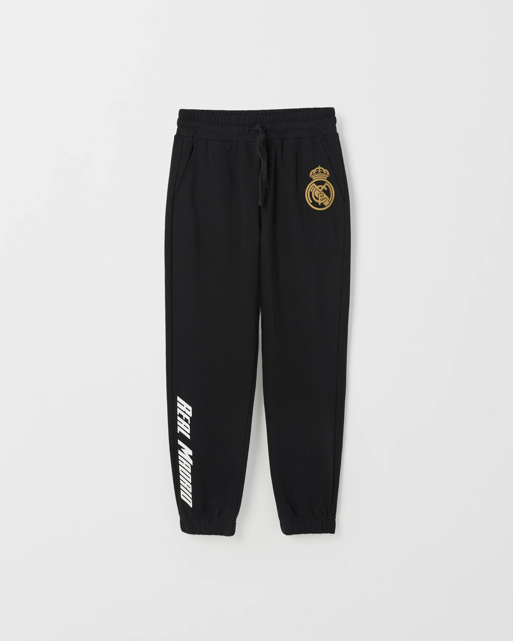 1 UEFA Champions League Real Madrid Australian Cotton Blend Trackpants BLACK, 1 of 2