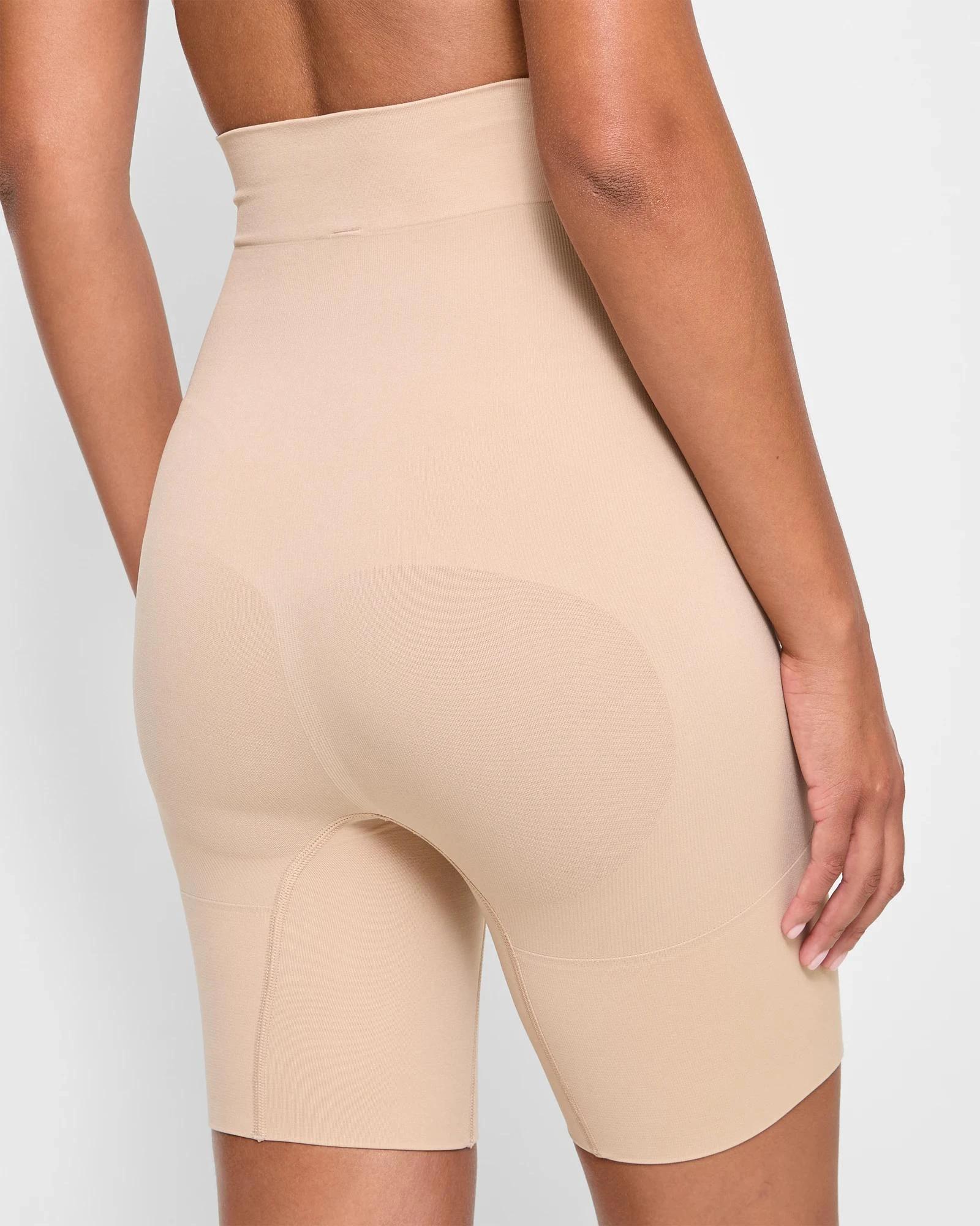 3 Target Woman Seamfree Sculpt High Waisted Thigh Shaper Shorts NUDE, 3 of 4