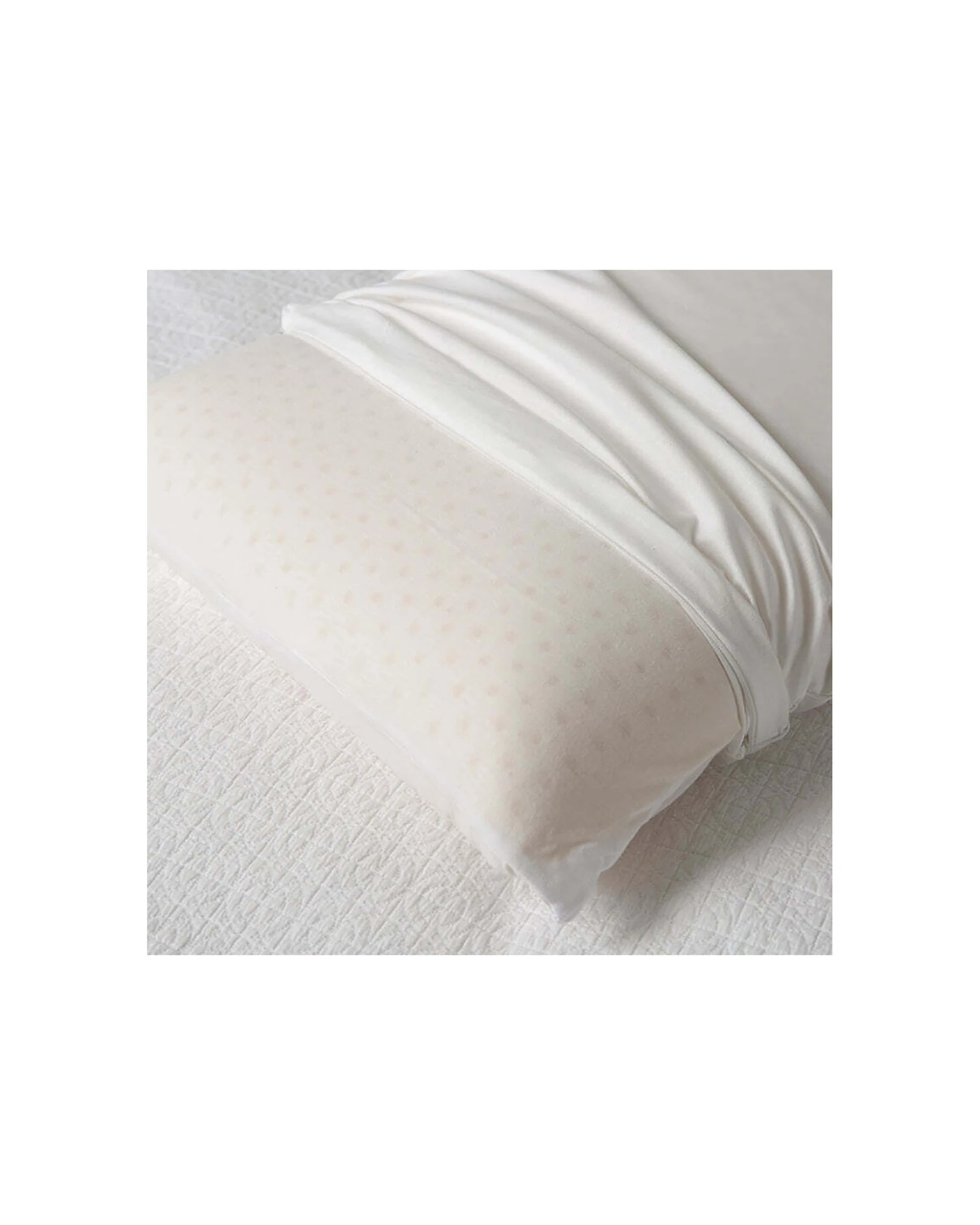 2 Tontine 40x60cm Comfortech Talalay Latex Cotton Pillow Medium Height Home Bed
 - White, 2 of 3