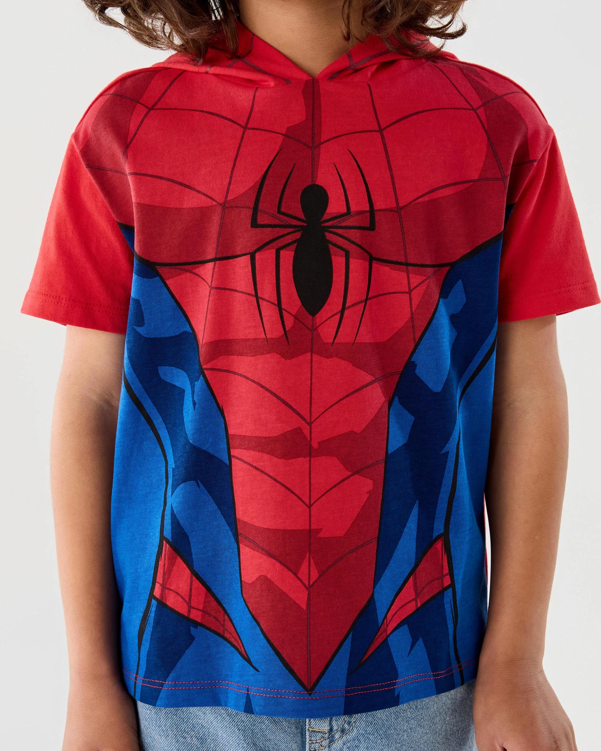 5 Spider-Man License Character Hooded T-shirt Spiderman, 5 of 8