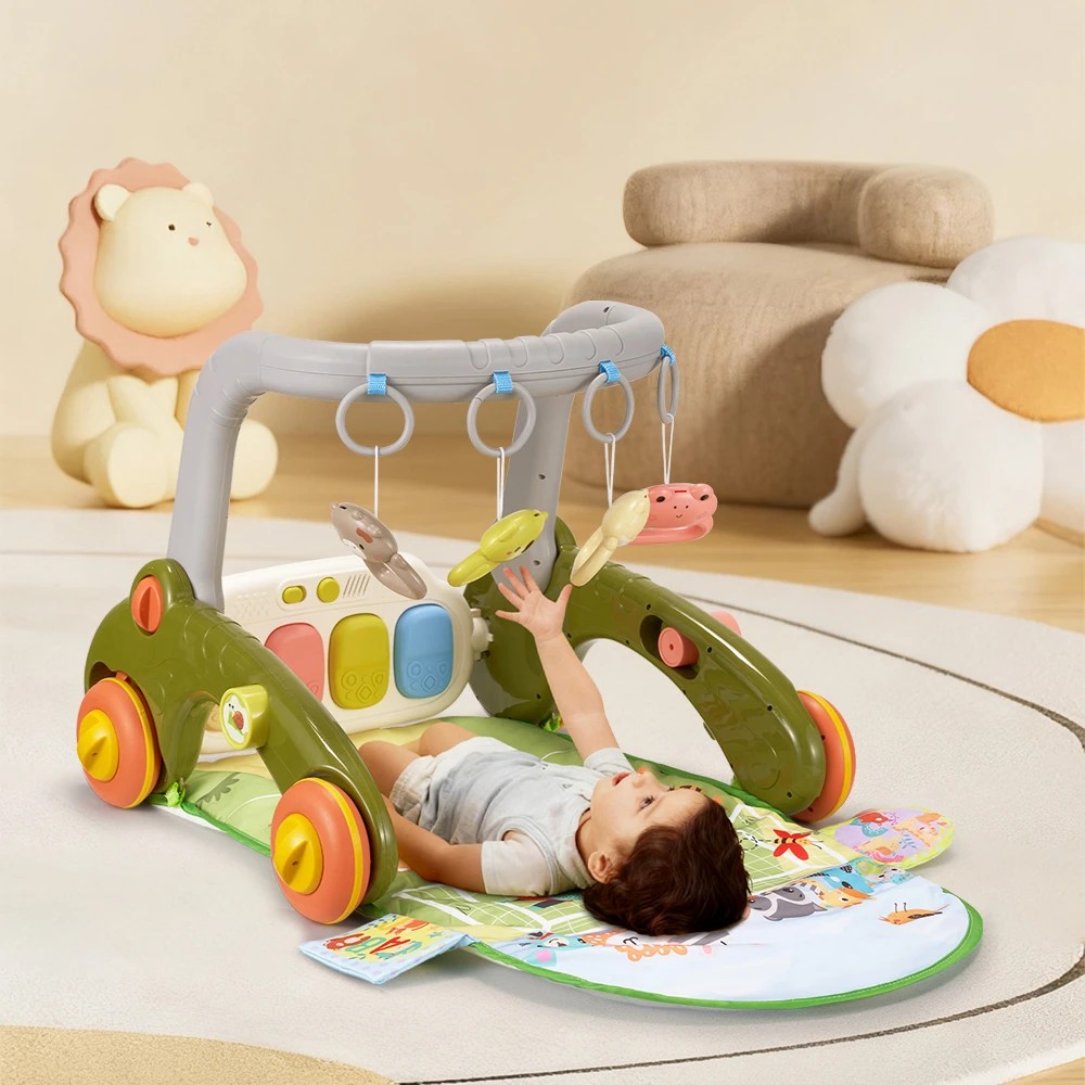 3 PlayPals 7-in-1 Baby Play Mat Gym Tummy Time Baby Activity w/ Music Piano - Green, 3 of 3