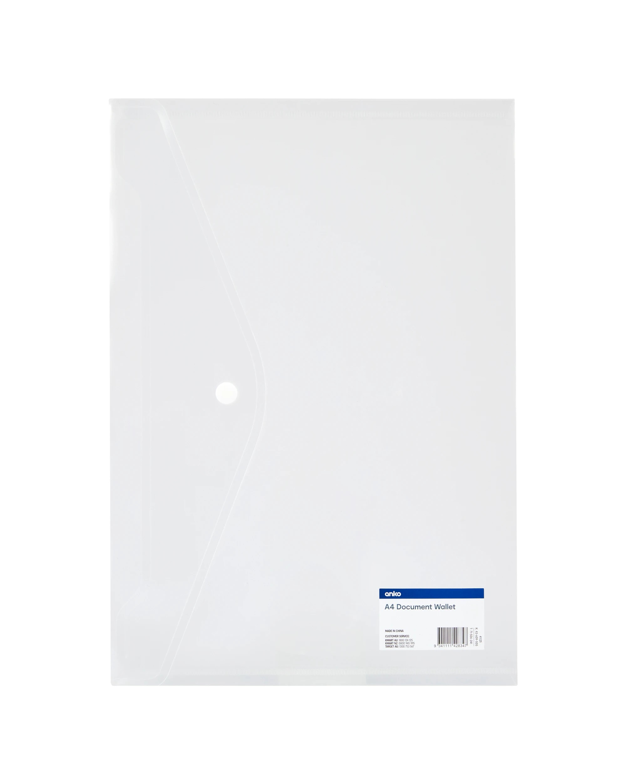 6 A4 Document Wallet - Clear, 6 of 6