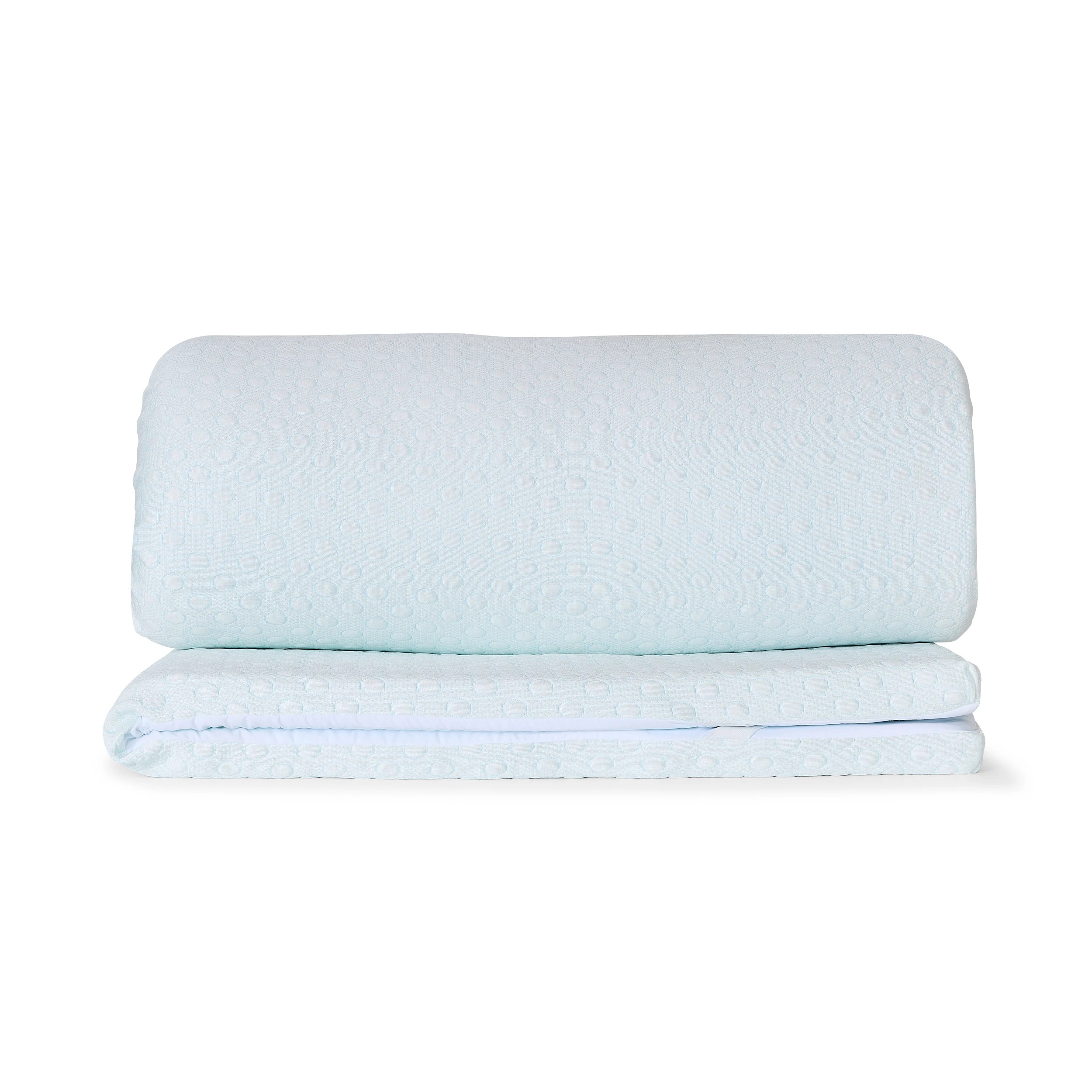 7 Cooling Memory Foam Mattress Topper - Queen Bed, White, 7 of 10