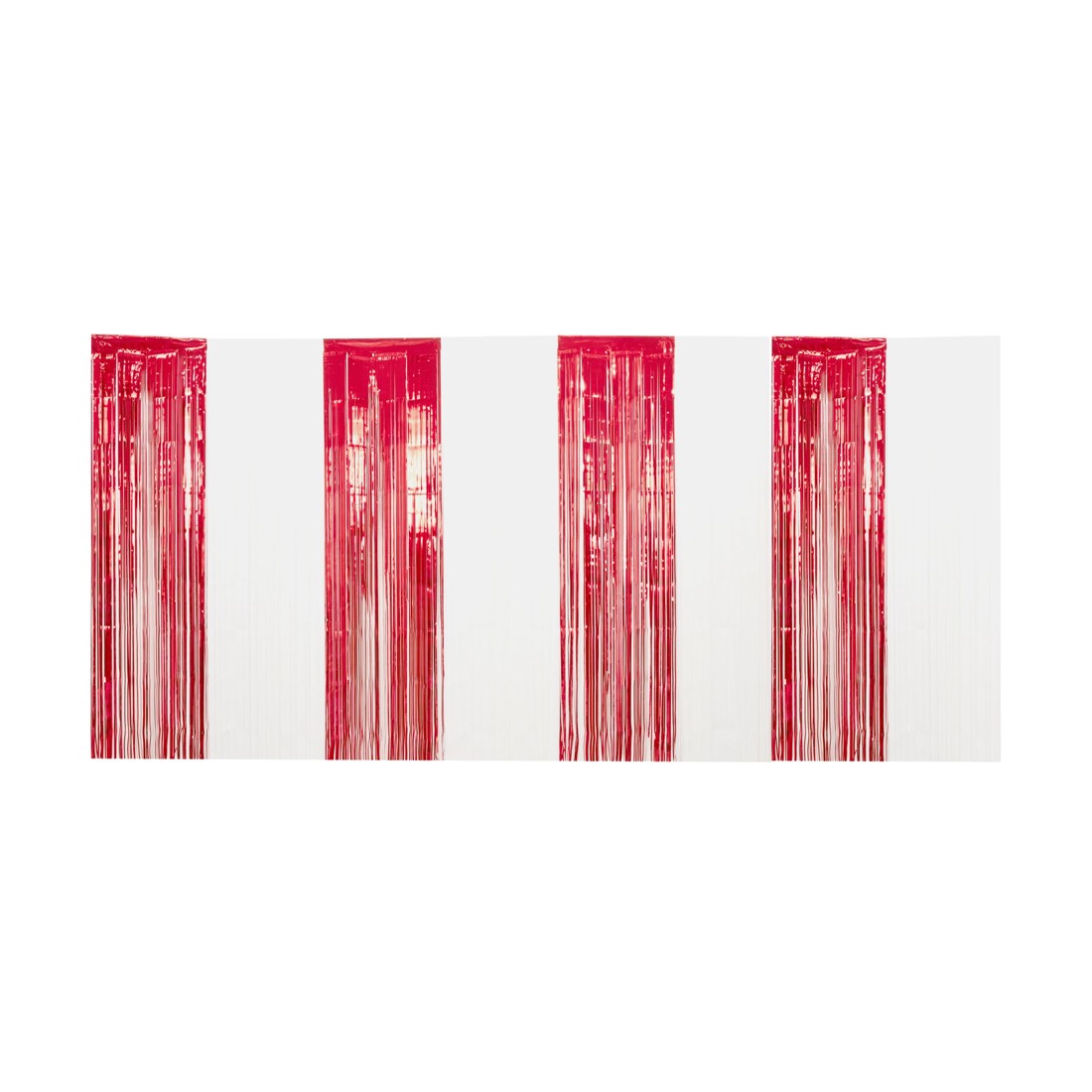 1 Red and White Foil Backdrop, 1 of 3