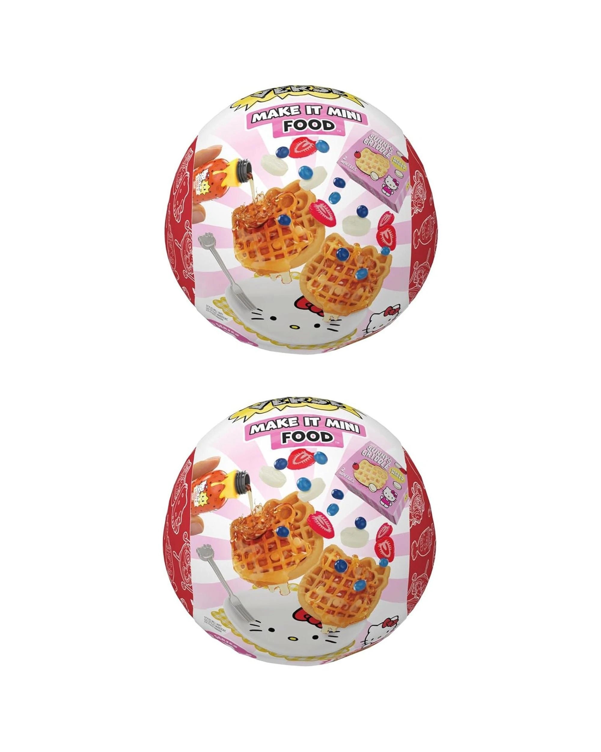 1 MGA's Miniverse Blind Ball: Make It Mini Hello Kitty Food 2-Pack - Two Capsules, 1 of 6