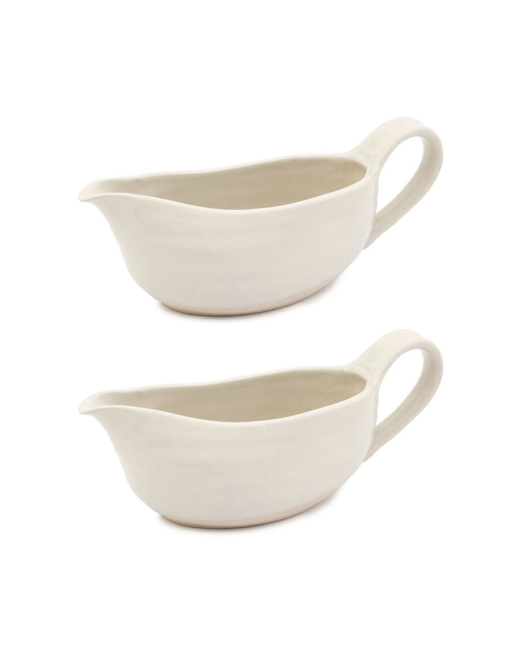 1 Jamie Oliver Big Love Great 2pk 400ml Stoneware Gravy Boat Durable Serveware - White, 1 of 6