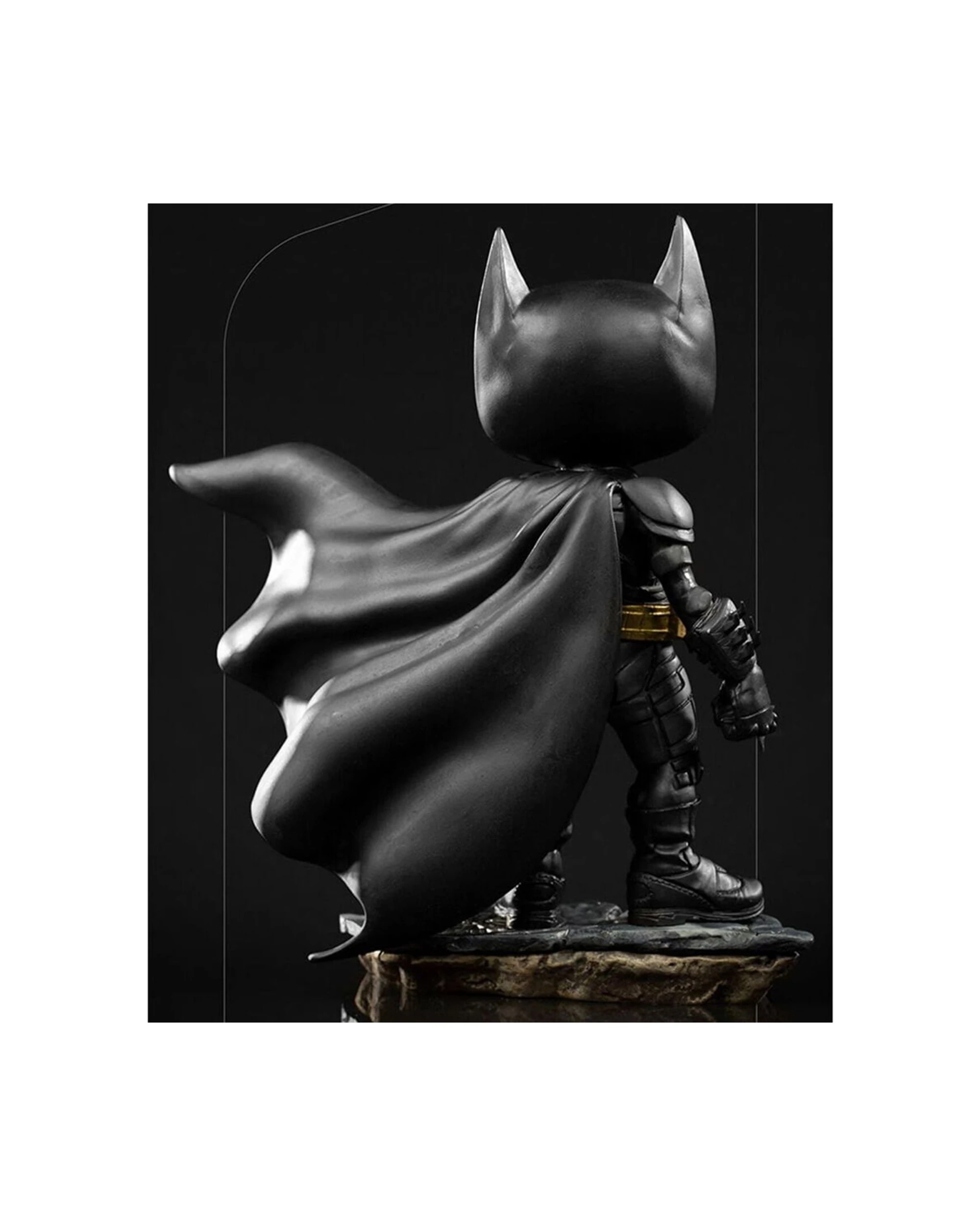 3 BATMAN Iron Studios Batman The Dark Knight Minico Vinyl Action Figure 6in - Black, 3 of 3