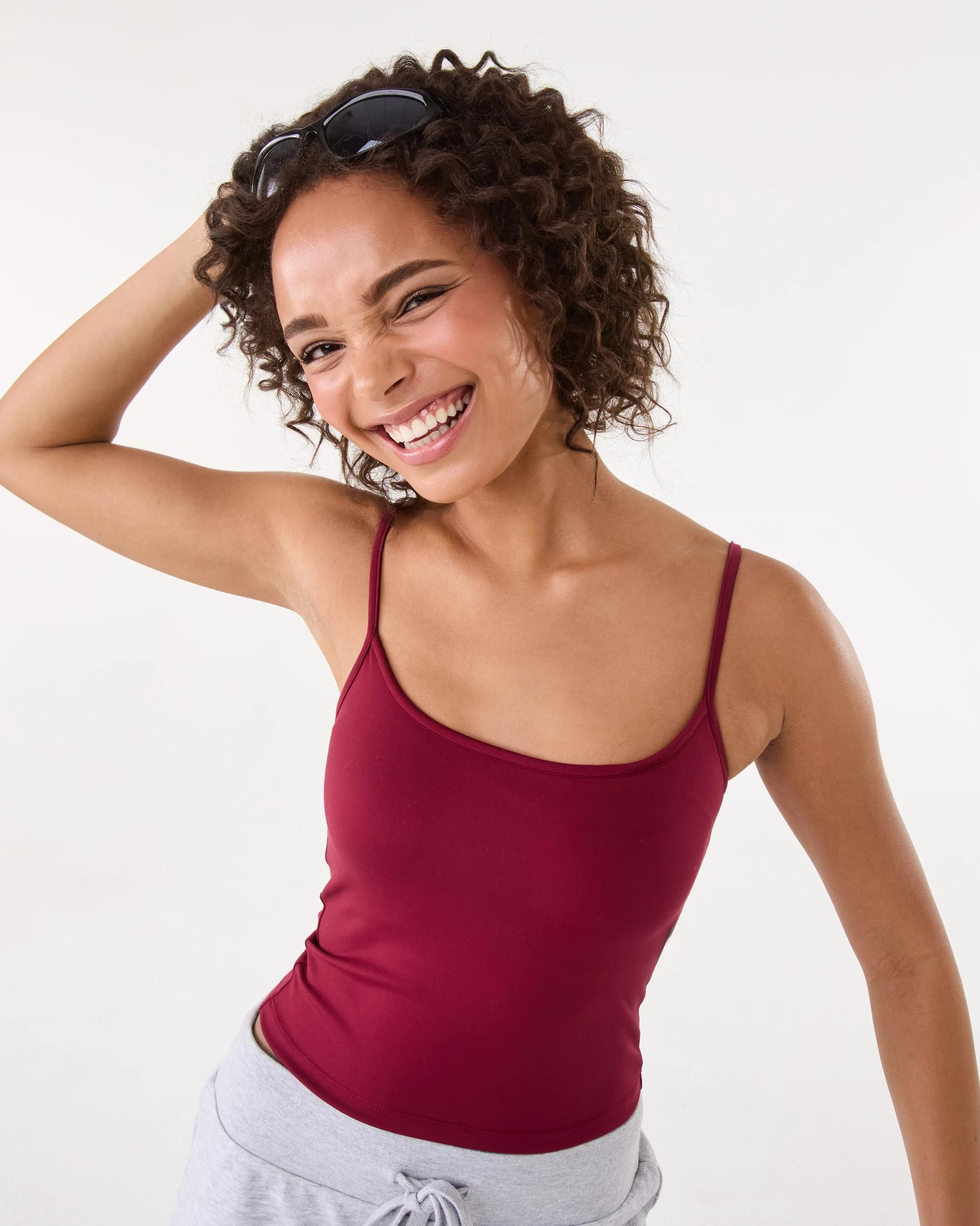 5 Contour Shelf Cami Rhubarb, 5 of 7