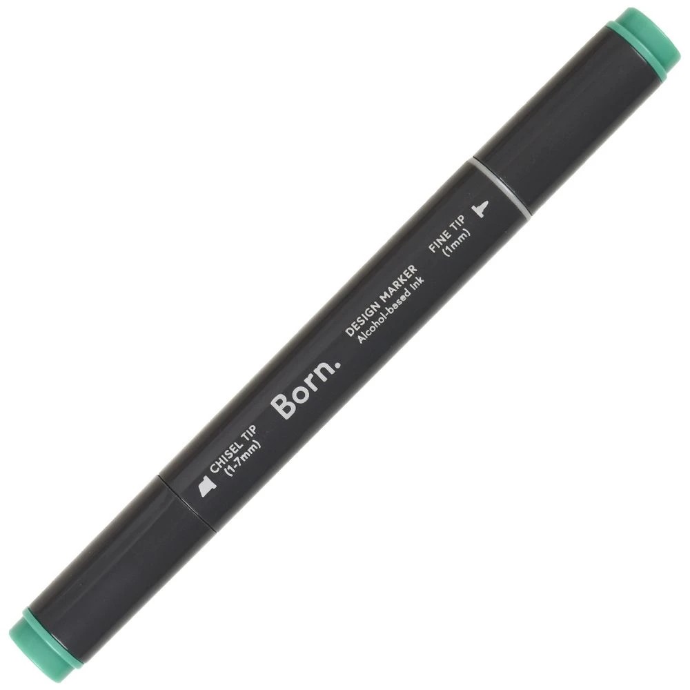 4 Born Professional Dual-Tip Artist Marker Mint Green G458, 4 of 4