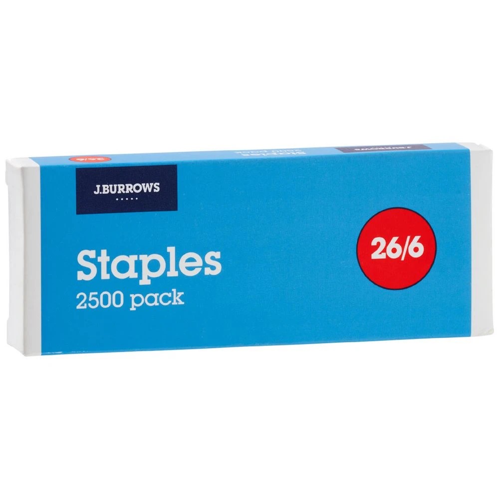 1 J.Burrows 26/6 Staples 2500 Pack, 1 of 2