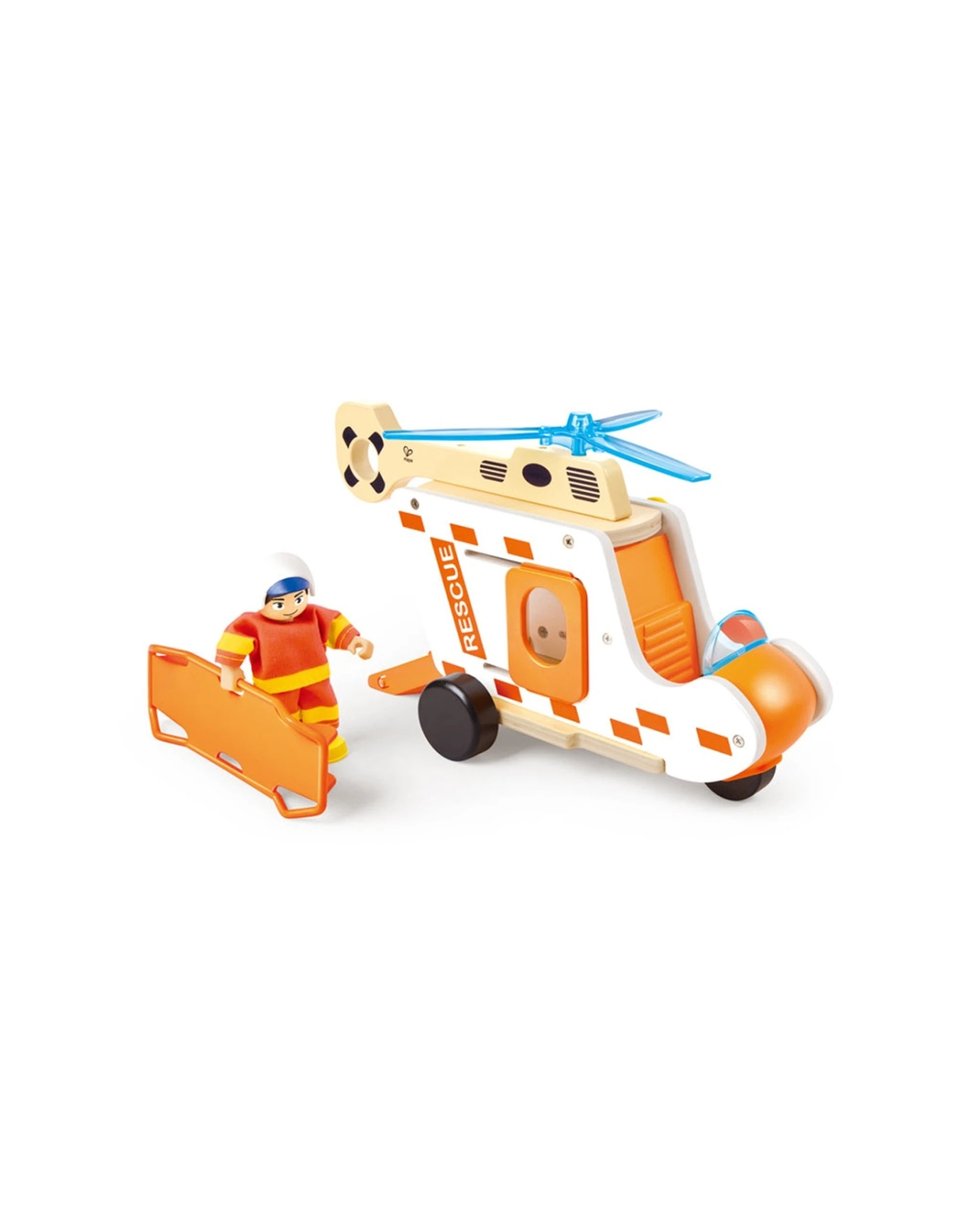 1 Hape To The Rescue Helicopter Toy With Pilot And Hoist For Kids and Toddlers - Multi, 1 of 4