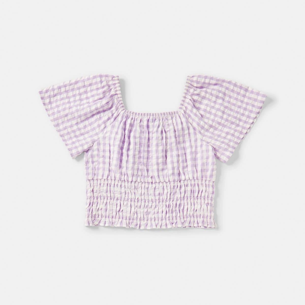 9 Flutter Sleeve Top Checks, 9 of 9