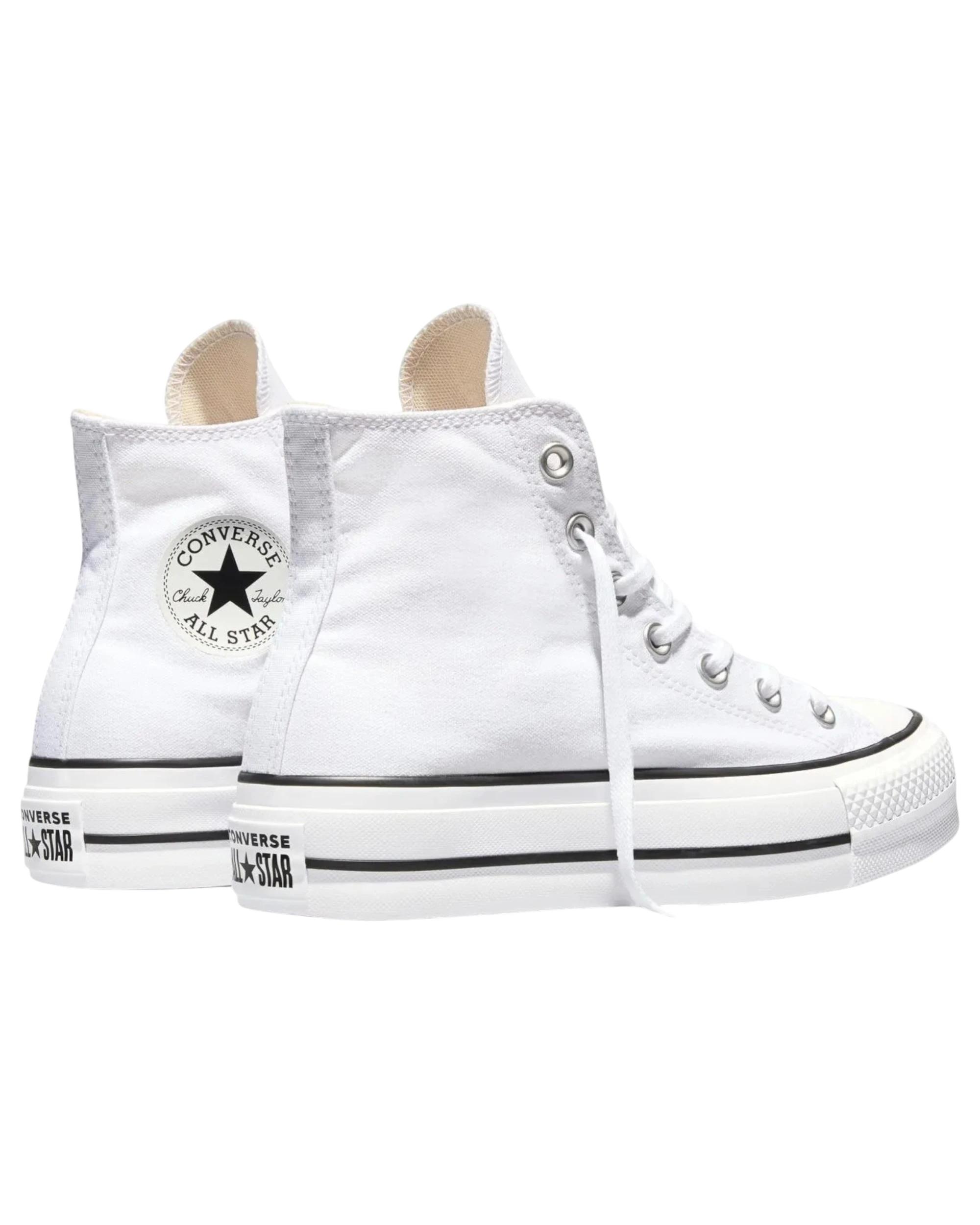 4 Converse Womens Chuck Taylor All Star Lift Canvas High Top Sneaker WHITE, 4 of 6