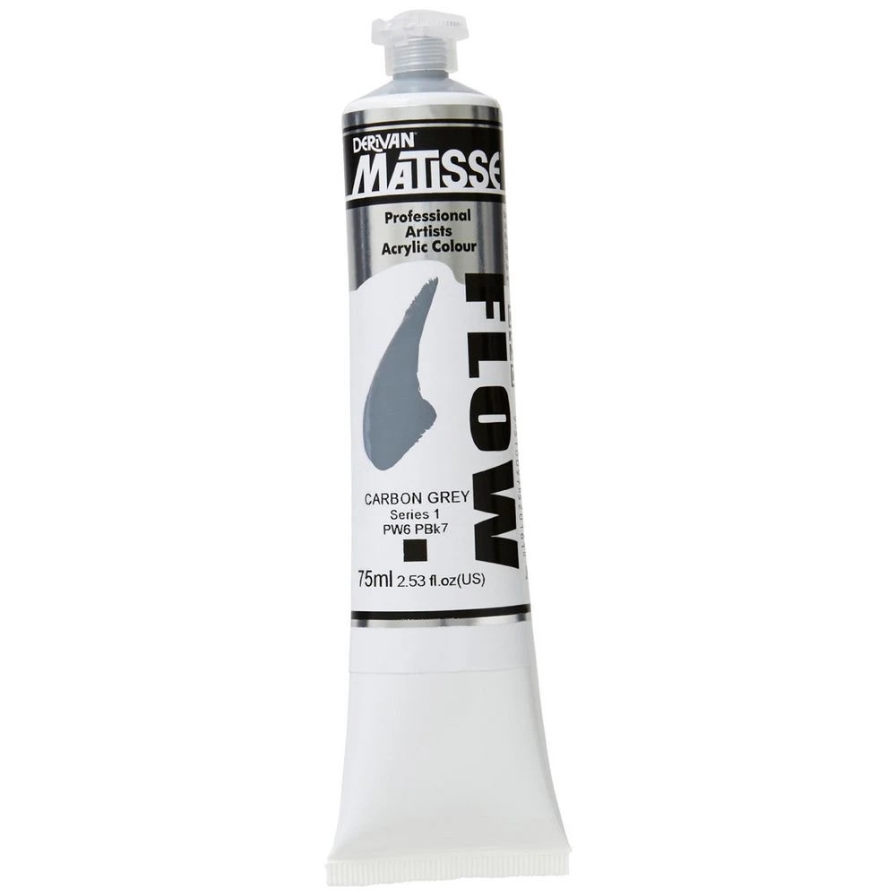1 Derivan Matisse Flow Paint 75mL Carbon Grey S1, 1 of 2