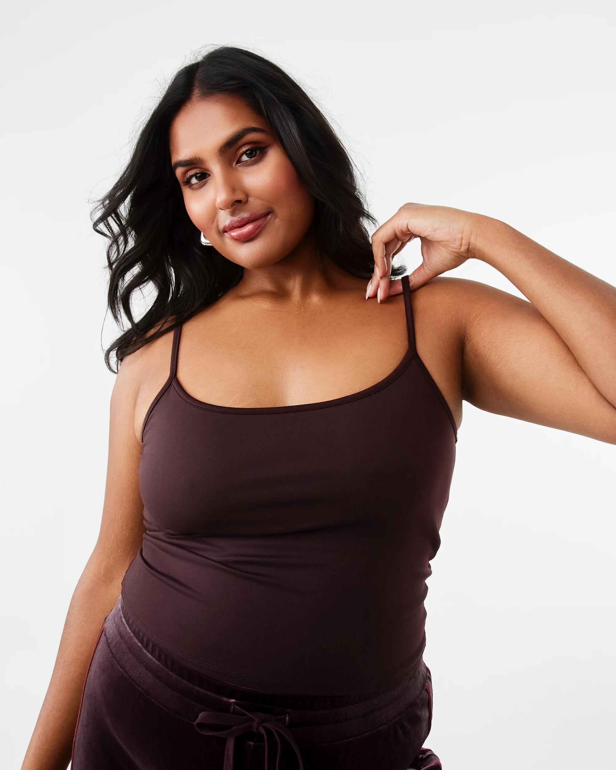 3 Contour Shelf Cami Choc Plum, 3 of 8