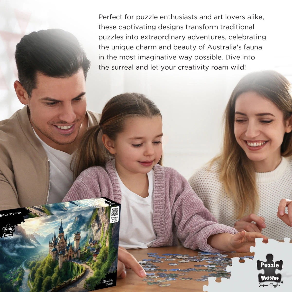 8 Puzzle Master Mountain Castle AR Edition 1000 Piece Jigsaw Puzzle, 8 of 10