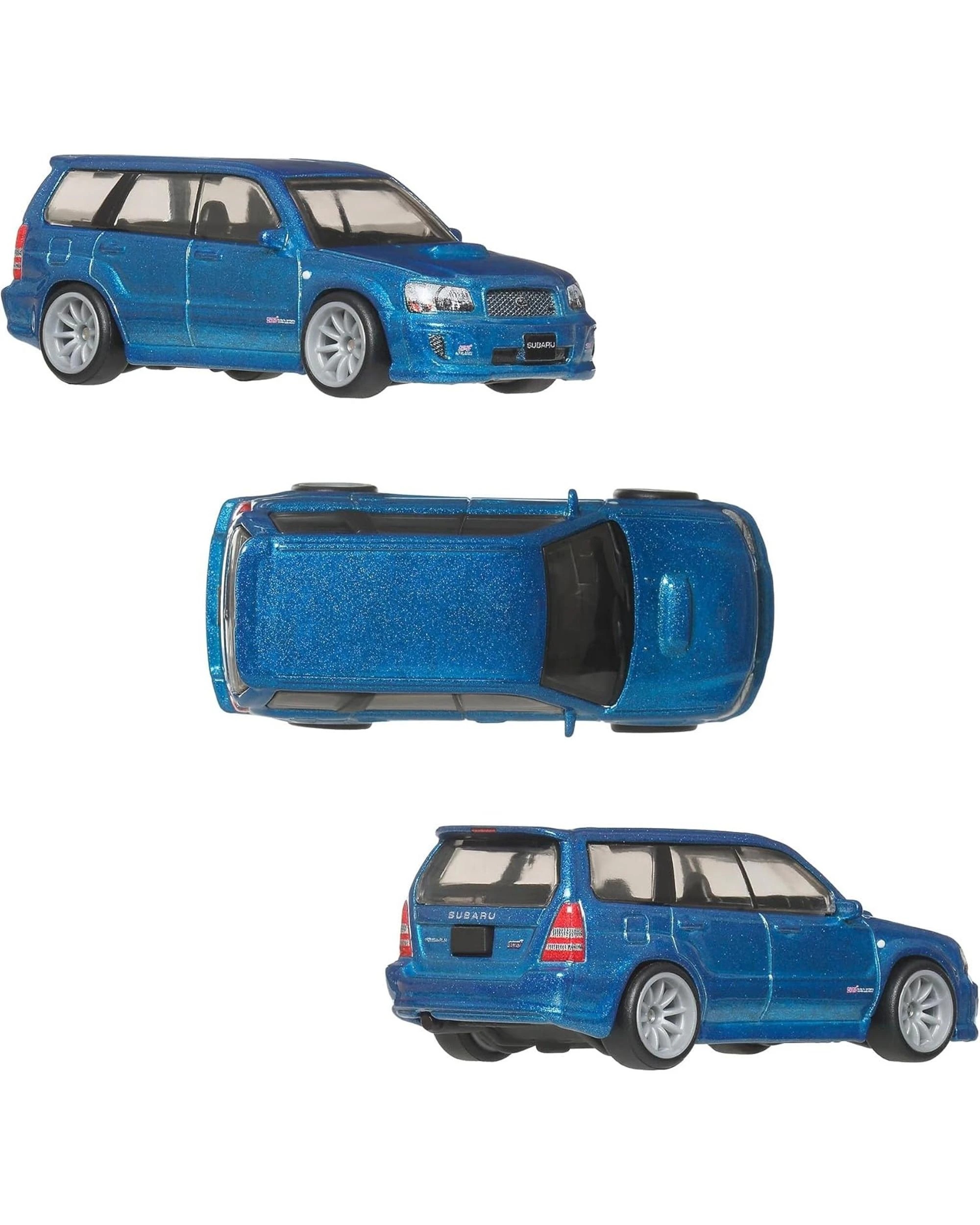 3 Hot Wheels Premium Car Culture 2005 Mitsubishi Lancer Evolution IX Wagon & 2004 Subaru Forester STI, 3 of 3
