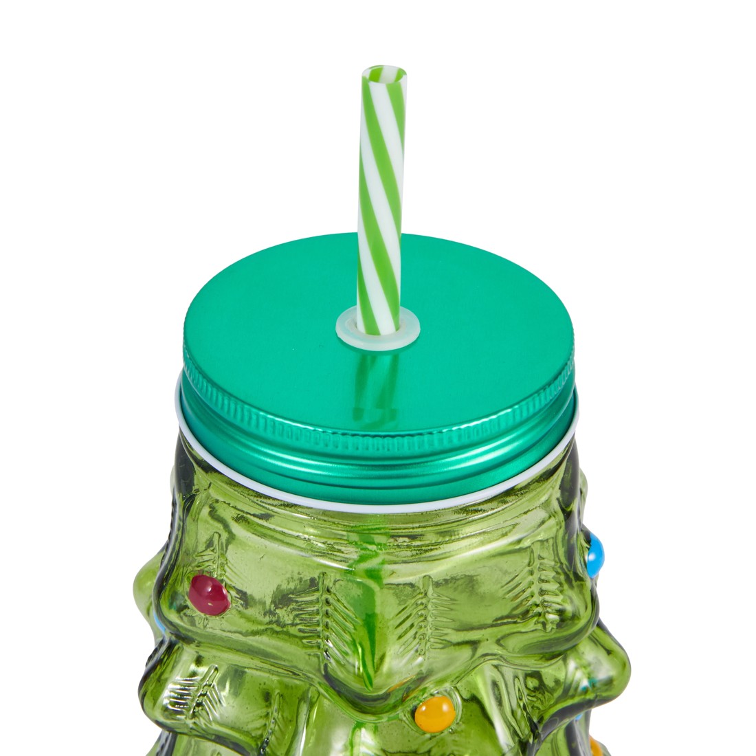 3 Christmas Tree Drink Jar and Straw, 3 of 7