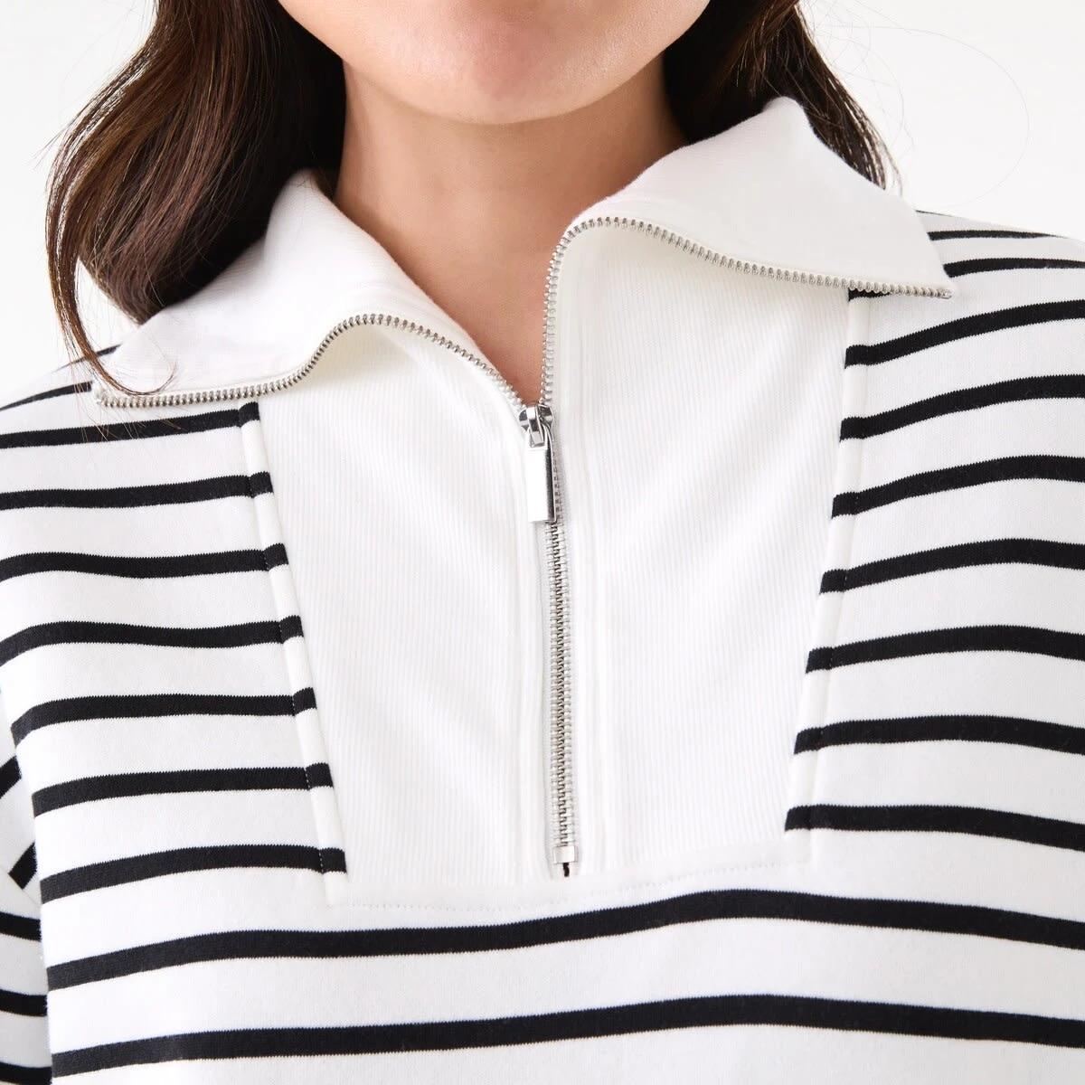 5 Long Sleeve Quarter Zip Sweatshirt Lucy Str W, 5 of 5