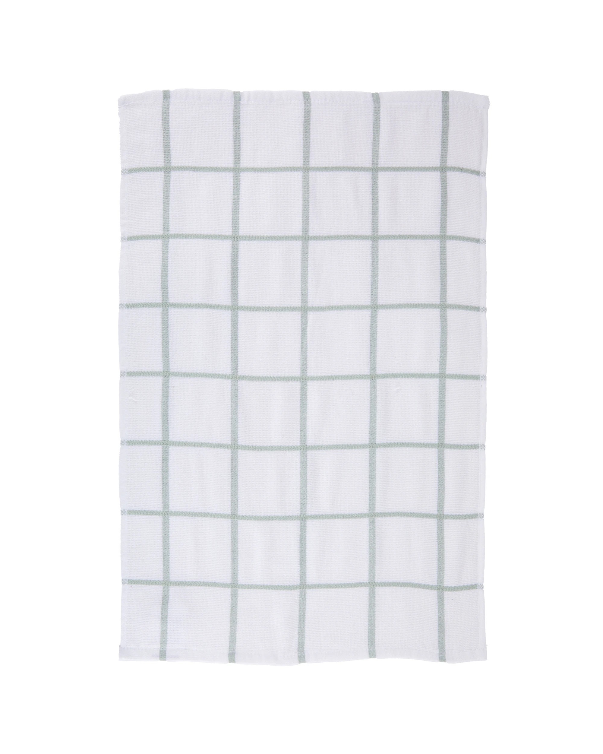 4 4 Pack Green Linear Terry Tea Towels, 4 of 7