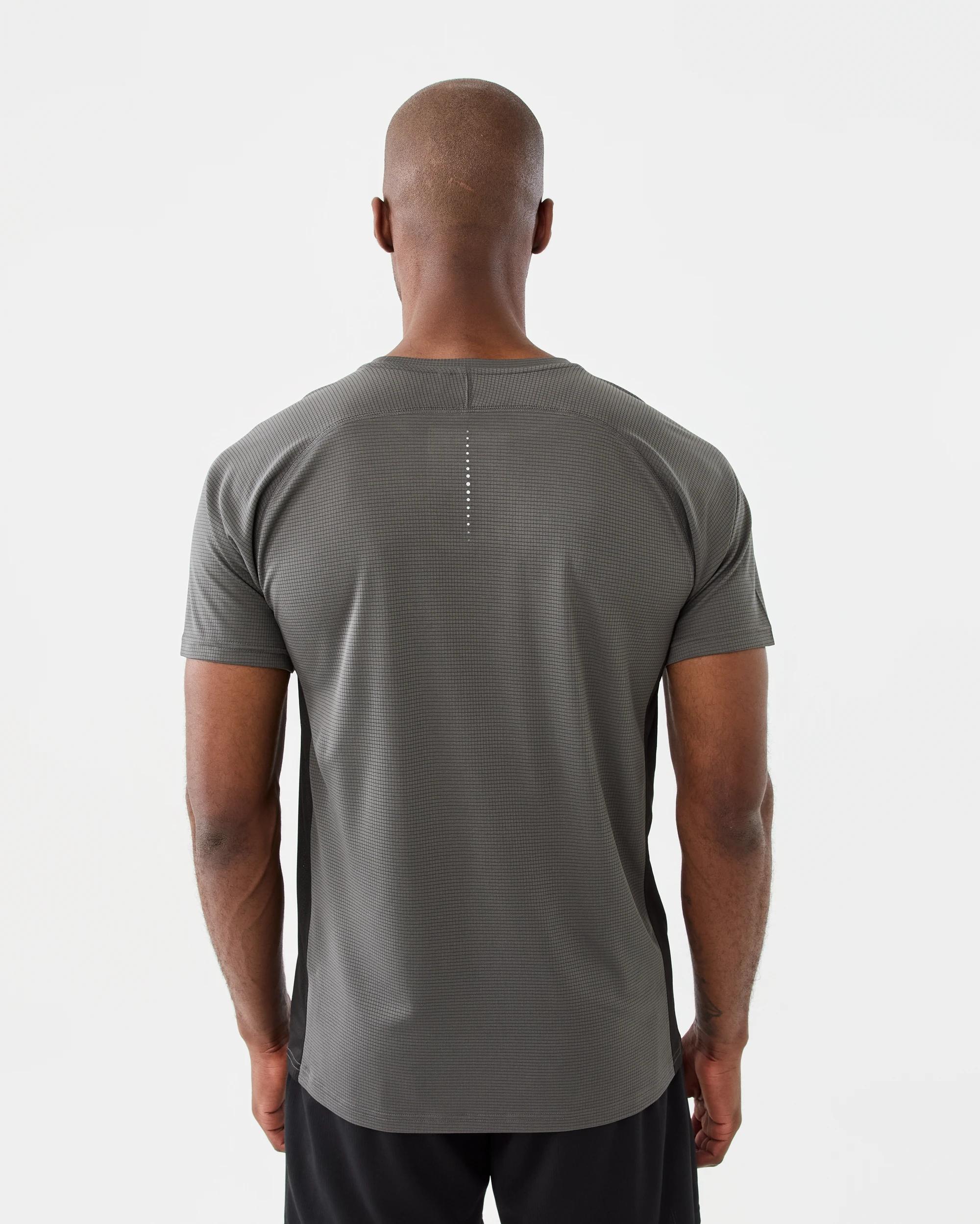 3 Active Mens Performance T-shirt Dgrey/blk, 3 of 7