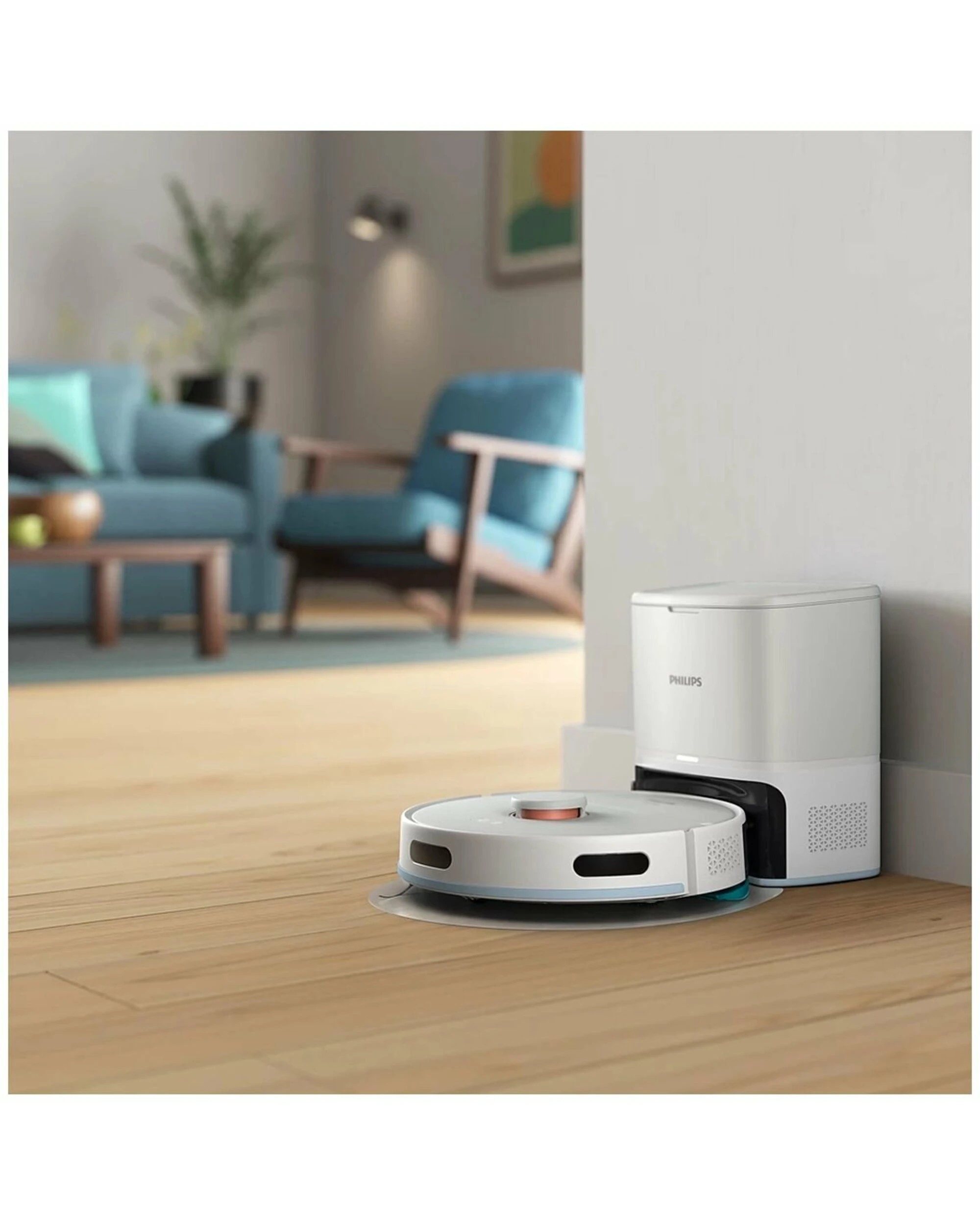 3 Philips 2000 Series Robotic Vacuum White, 3 of 5