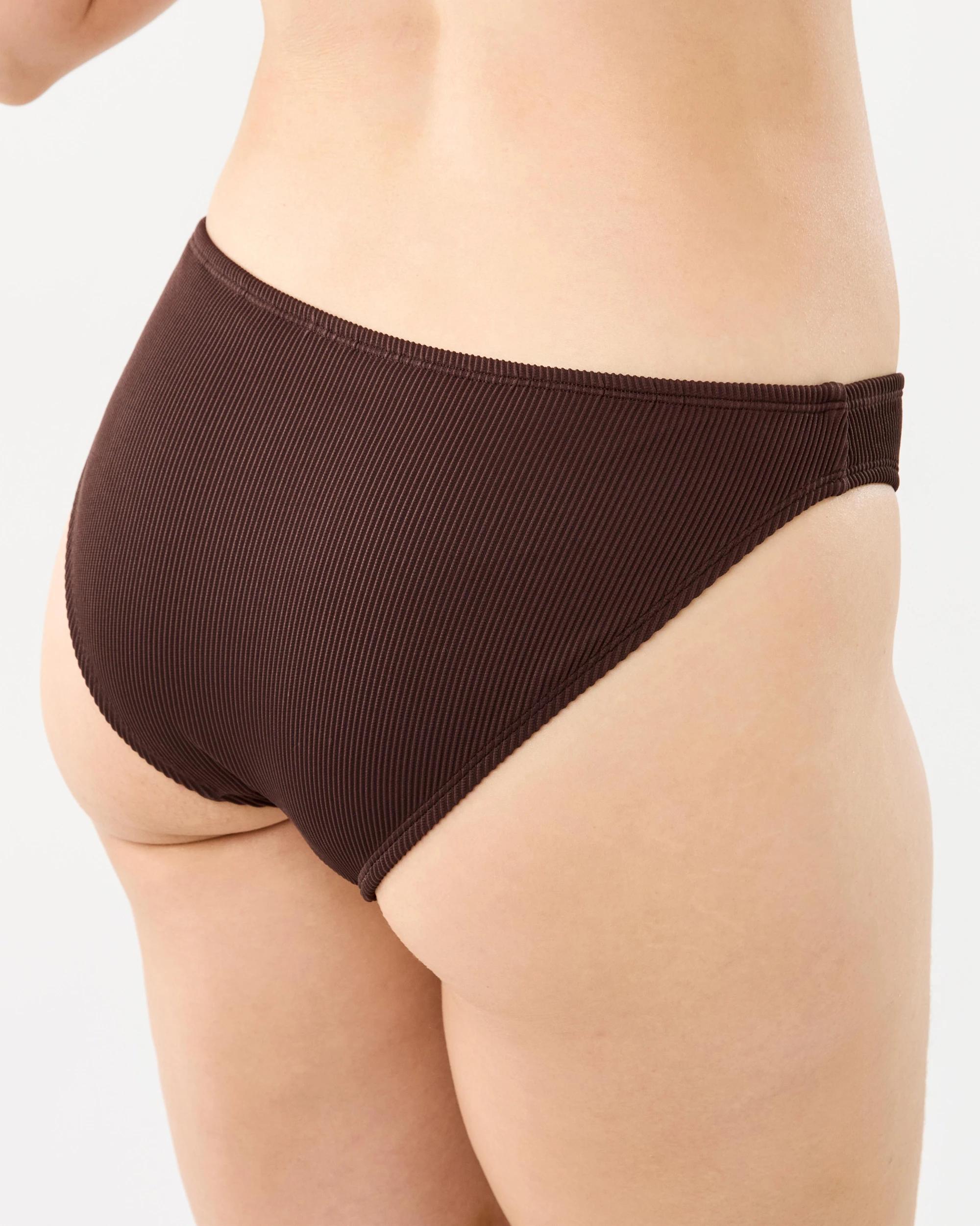 3 Classic Bikini Swim Briefs Melt Brown, 3 of 5