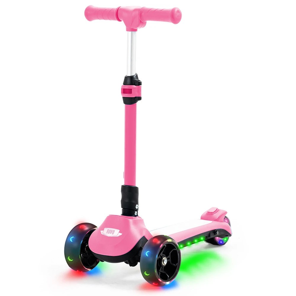 1 Rovo Kids 3-Wheel Electric Scooter - Pink, 1 of 1