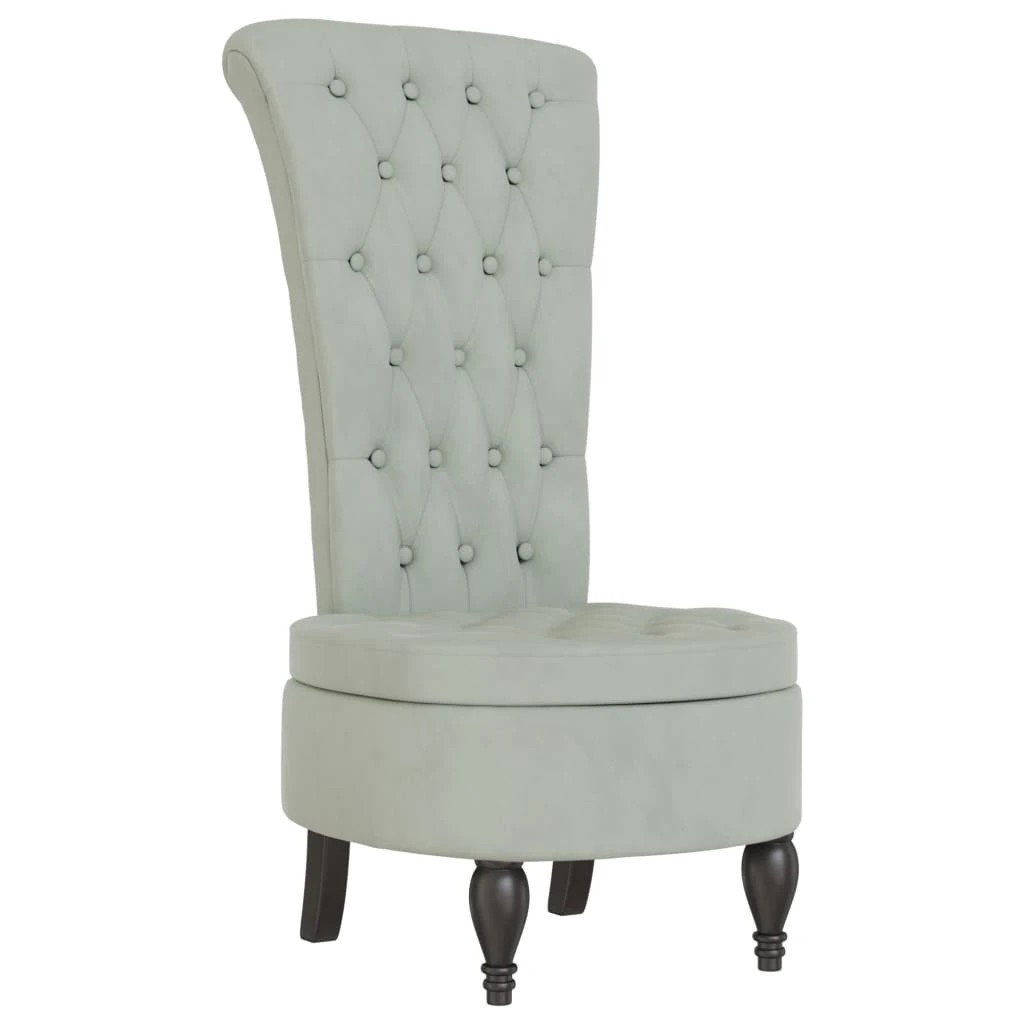 2 Vidaxl Chair - Light grey, 2 of 8