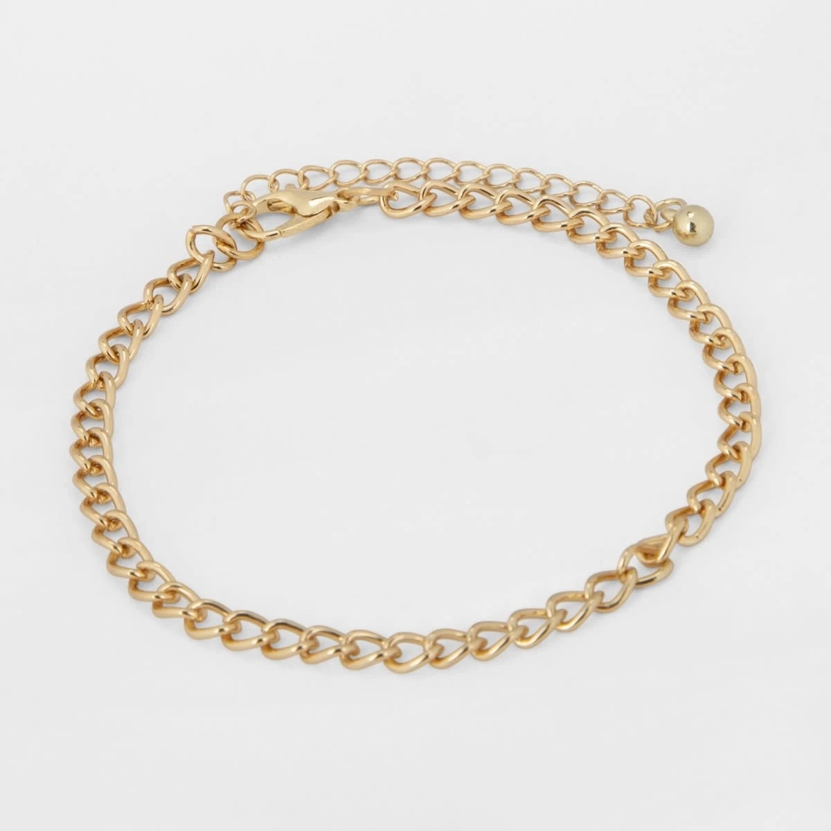 4 5 Pack Chain and Diamante Bracelet - Gold Tone, 4 of 8