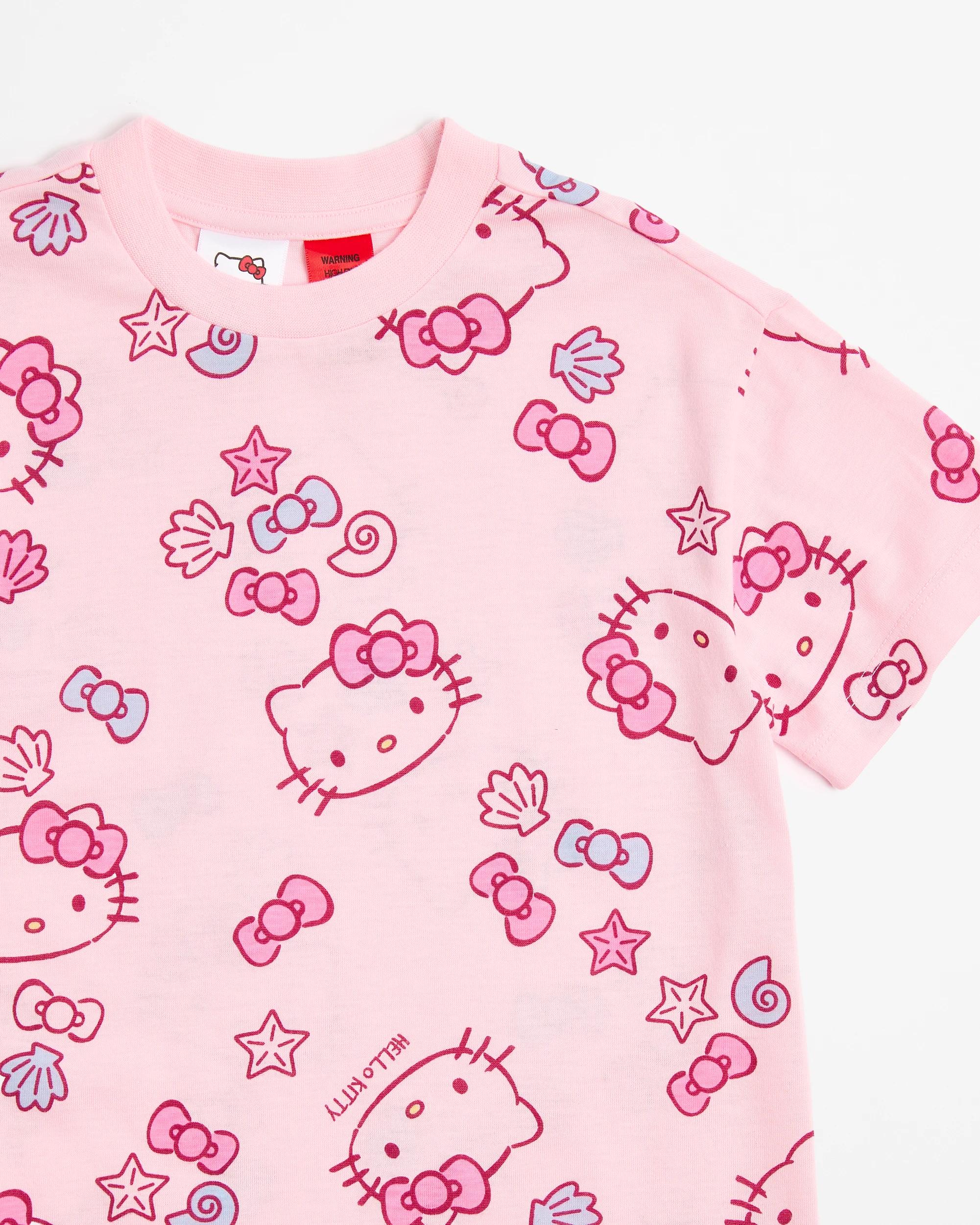 5 Hello Kitty Younger Girls Sleep Nightie PINK, 5 of 6