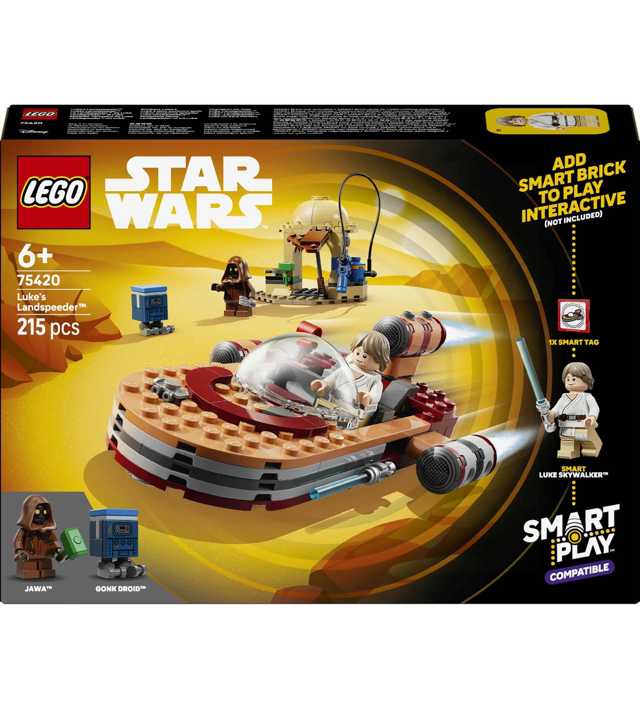 1 LEGO Star Wars SMART Play: Luke's Landspeeder 75420, 1 of 11