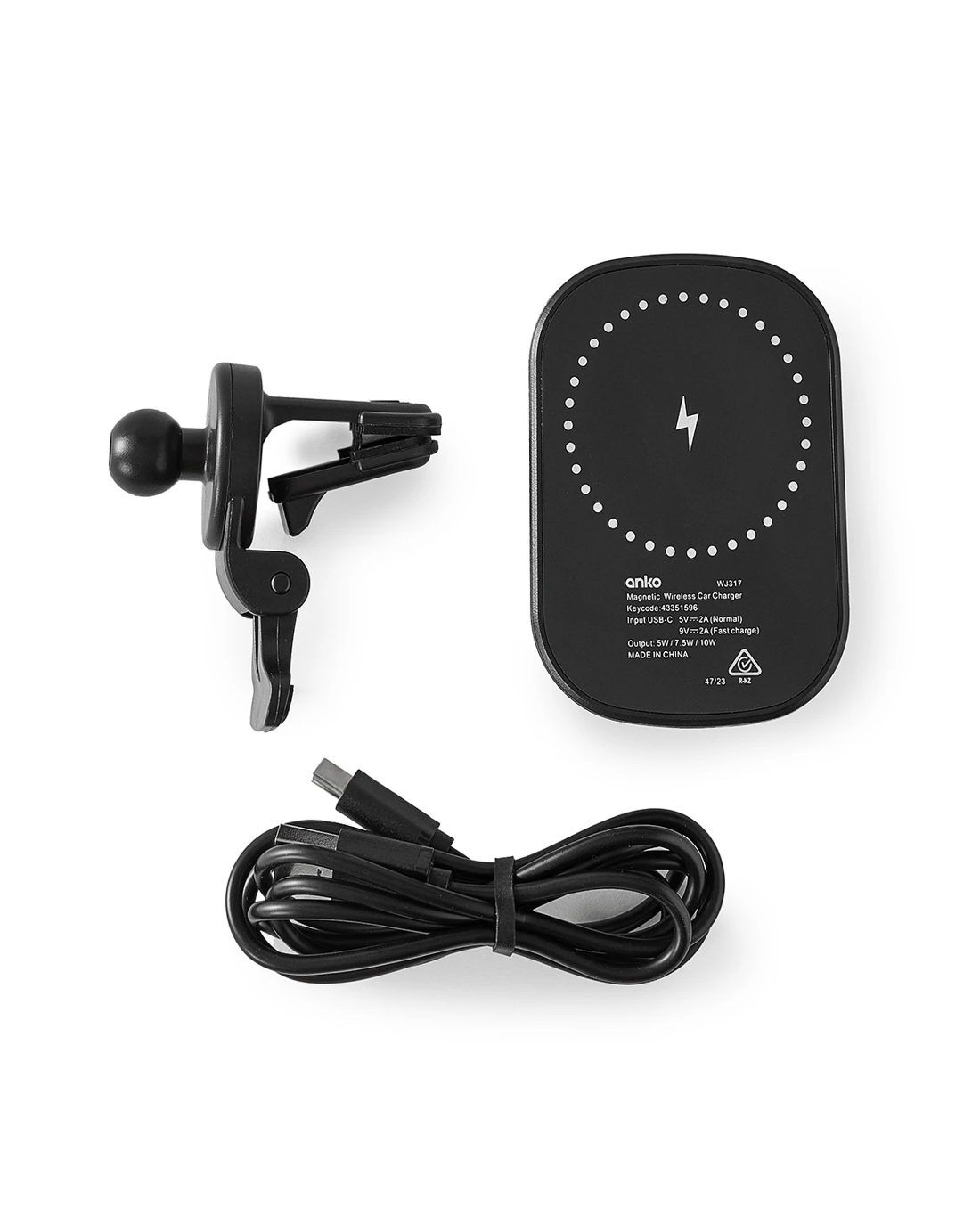 7 Magnetic Car Charger - Black, 7 of 8