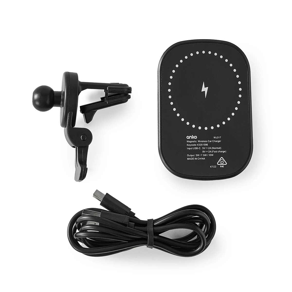 7 Magnetic Car Charger - Black, 7 of 8