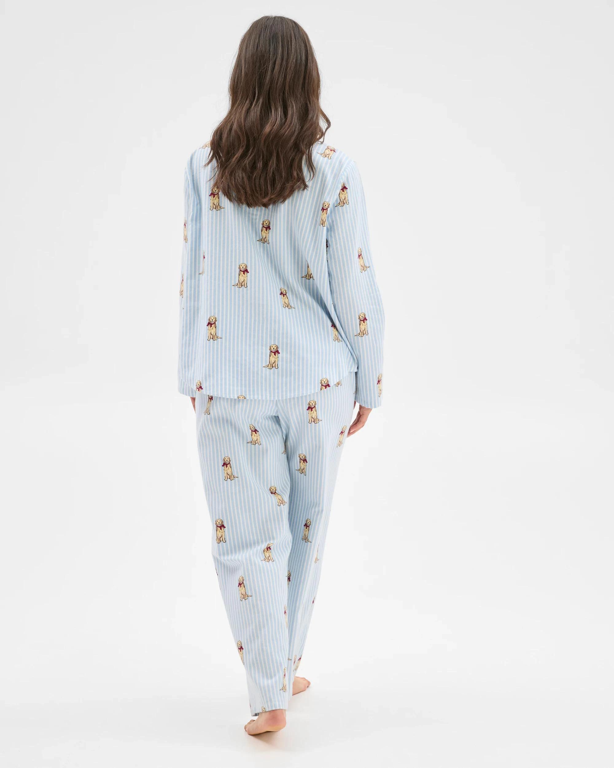 6 Target Woman Australian Cotton Flannelette Pyjama Set GOLDEN RETRIEVER STRIPE, 6 of 6