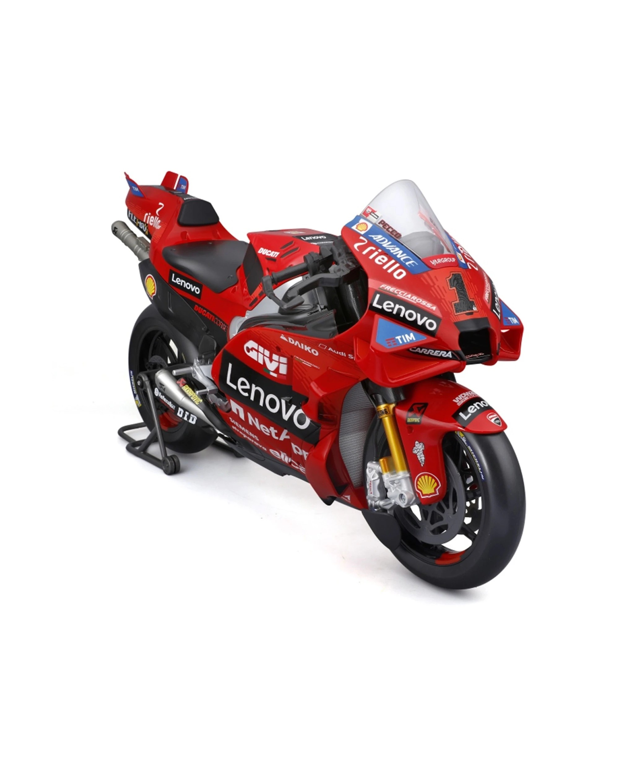 5 Maisto Moto GP Ducati Bagnaia Model 2024 World Champion Replica Toy Bike - Multi, 5 of 6