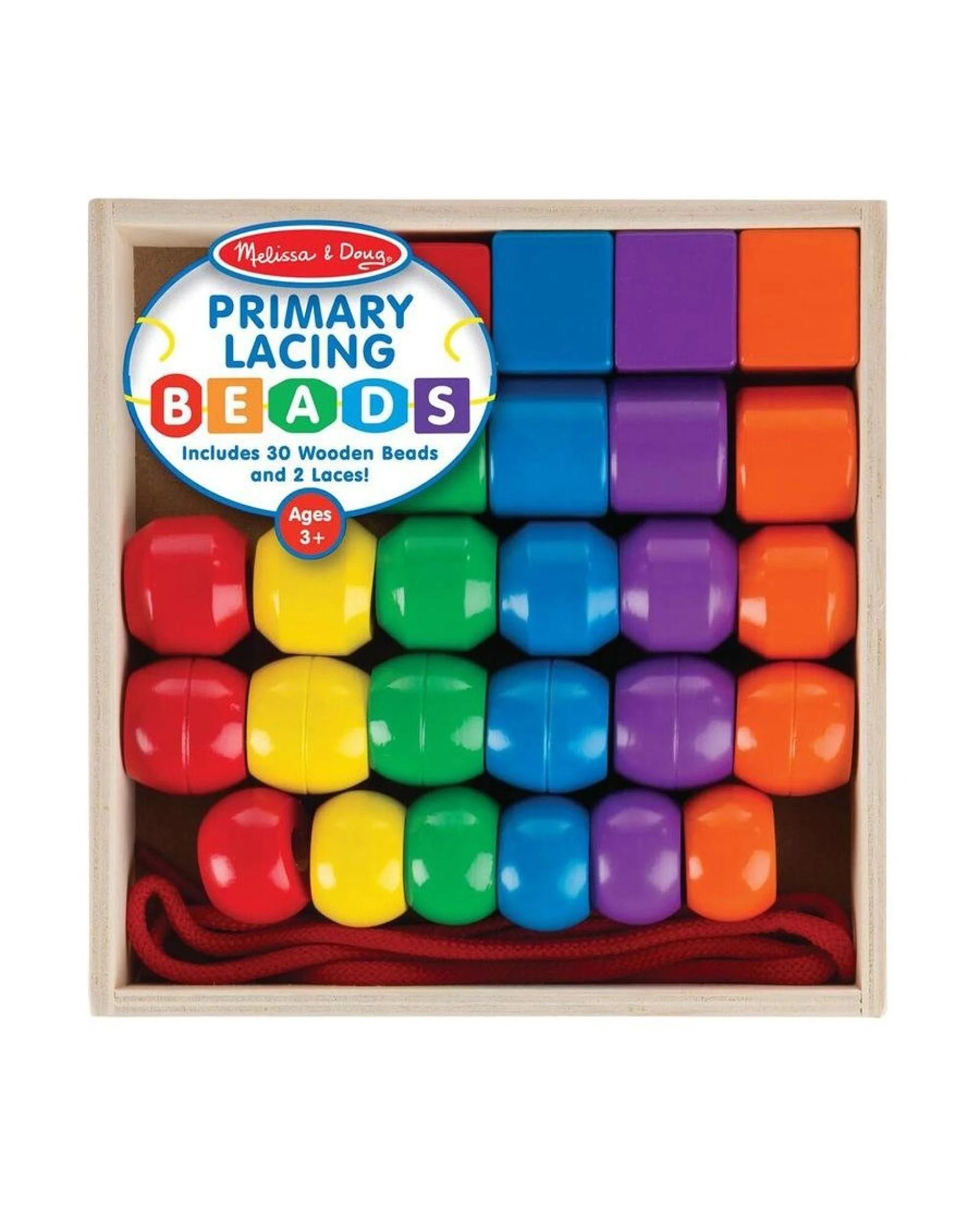 1 Melissa and Doug Primary Lacing Beads, 1 of 3