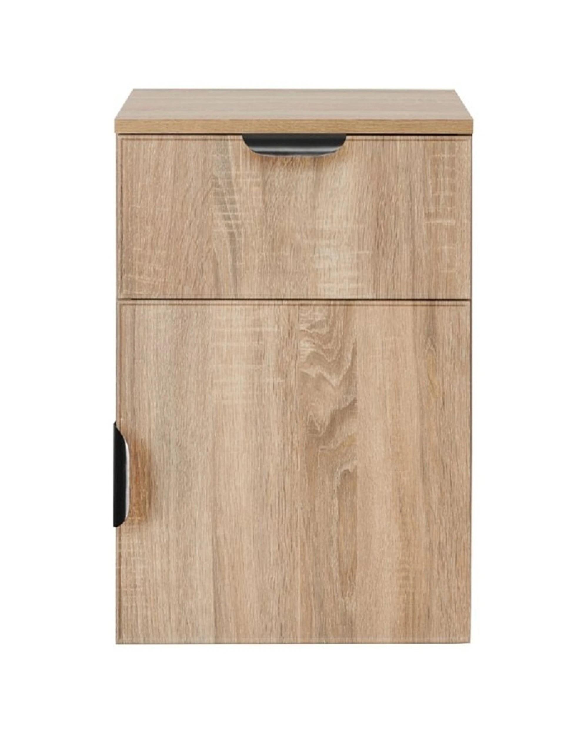 1 European Cabinetry Porto Oak Slim Bedside Table Pull Handle - Natural, 1 of 4