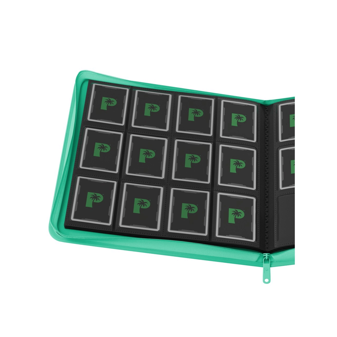 2 Palms Off Gaming Stealth 12 Pocket Zip Binder - Turquoise - Multi, 2 of 8