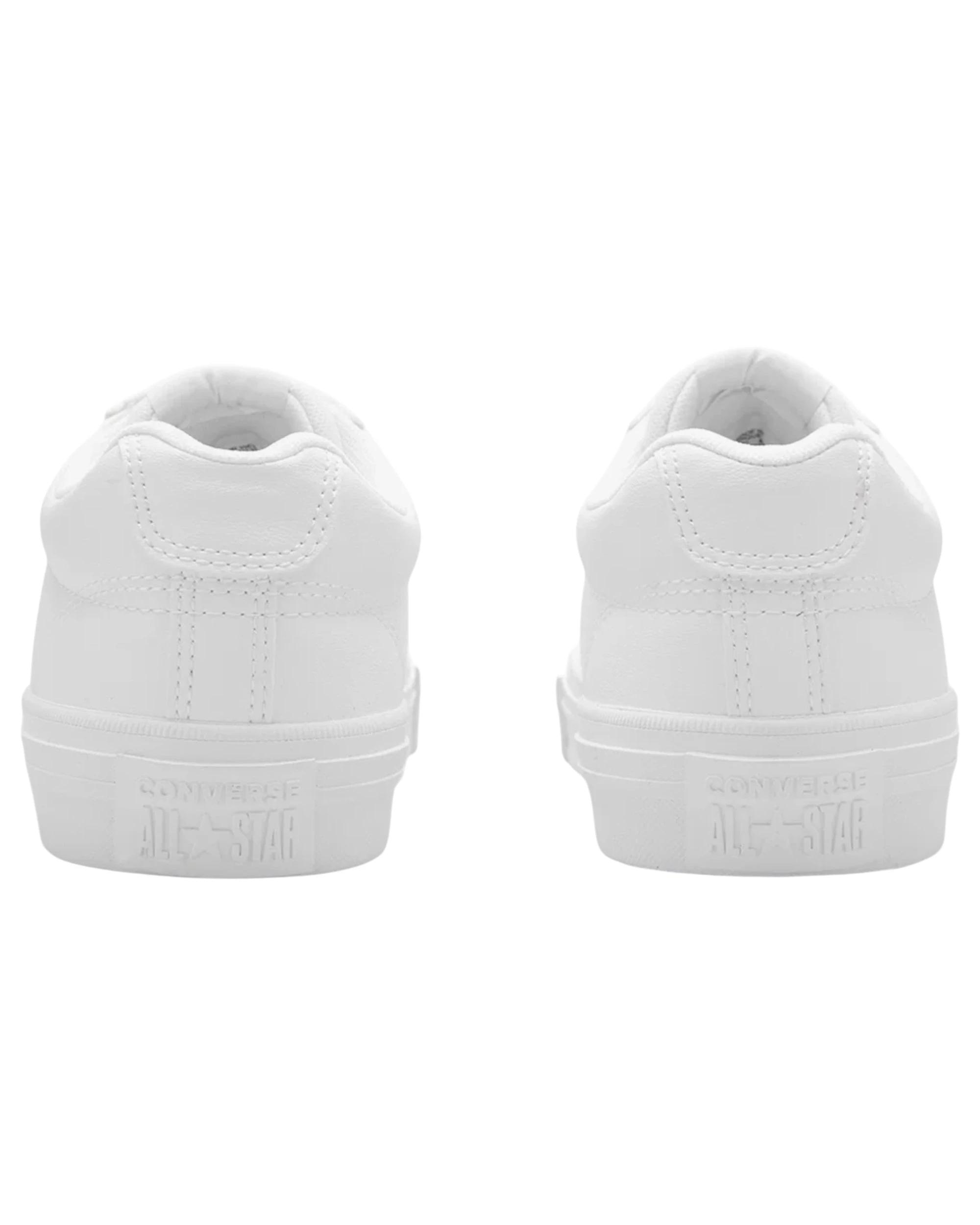 3 Converse Unisex Sport Casual Faux Leather Sneaker WHITE, 3 of 6