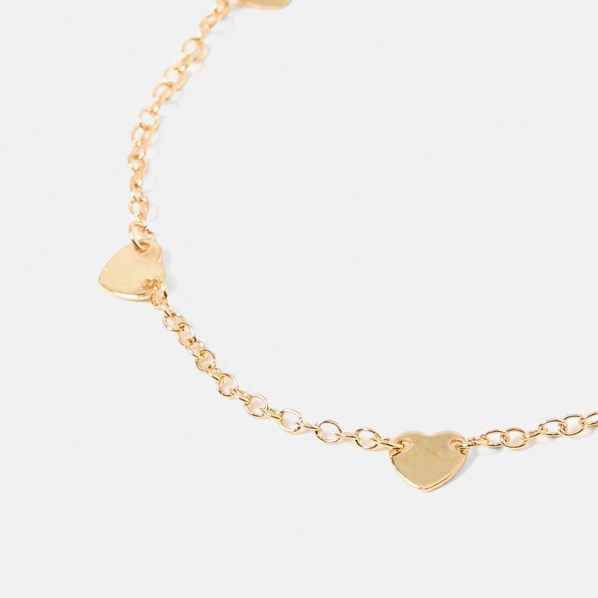 2 4 Pack Heart Charm Bracelets - Gold Tone Gold, 2 of 7