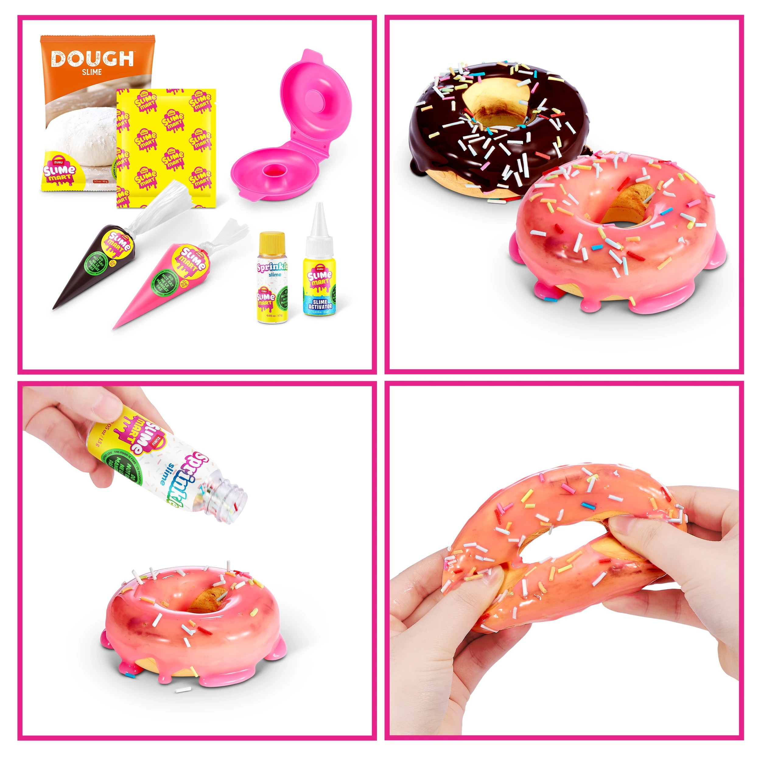 8 10 Piece Zuru Slime Mart Make Your Own Realistic Slime Food Playset - Donut, 8 of 9