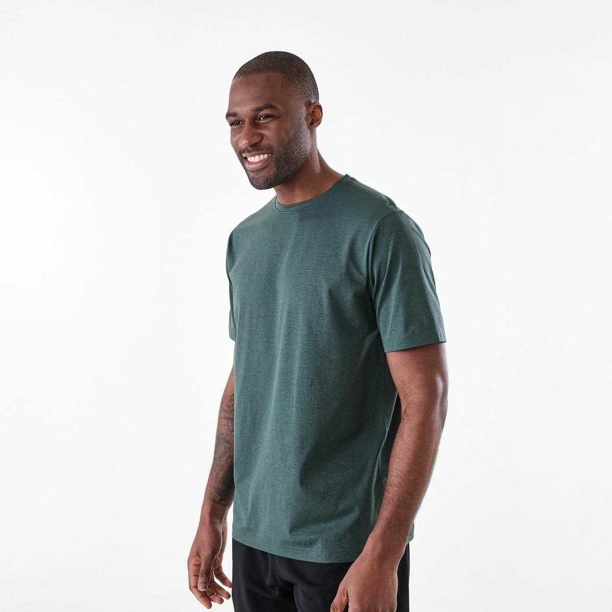 2 Active Mens Regular Training T-shirt Vintage Moss, 2 of 6