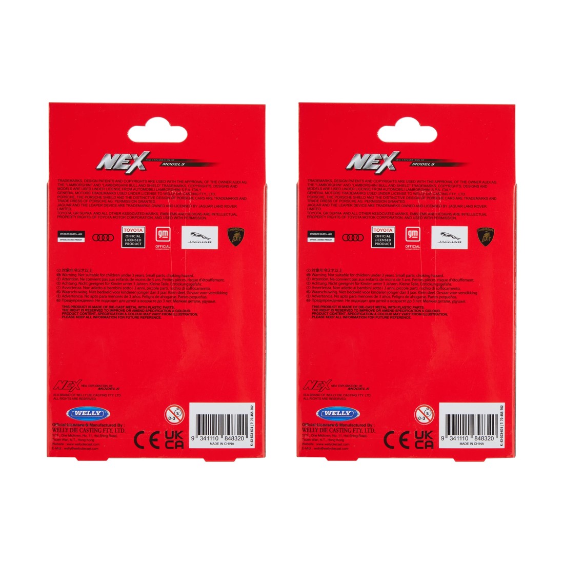 10 3 Piece Welly NEX Models 1:43 Diecast Metal Cars - Assorted, 10 of 10