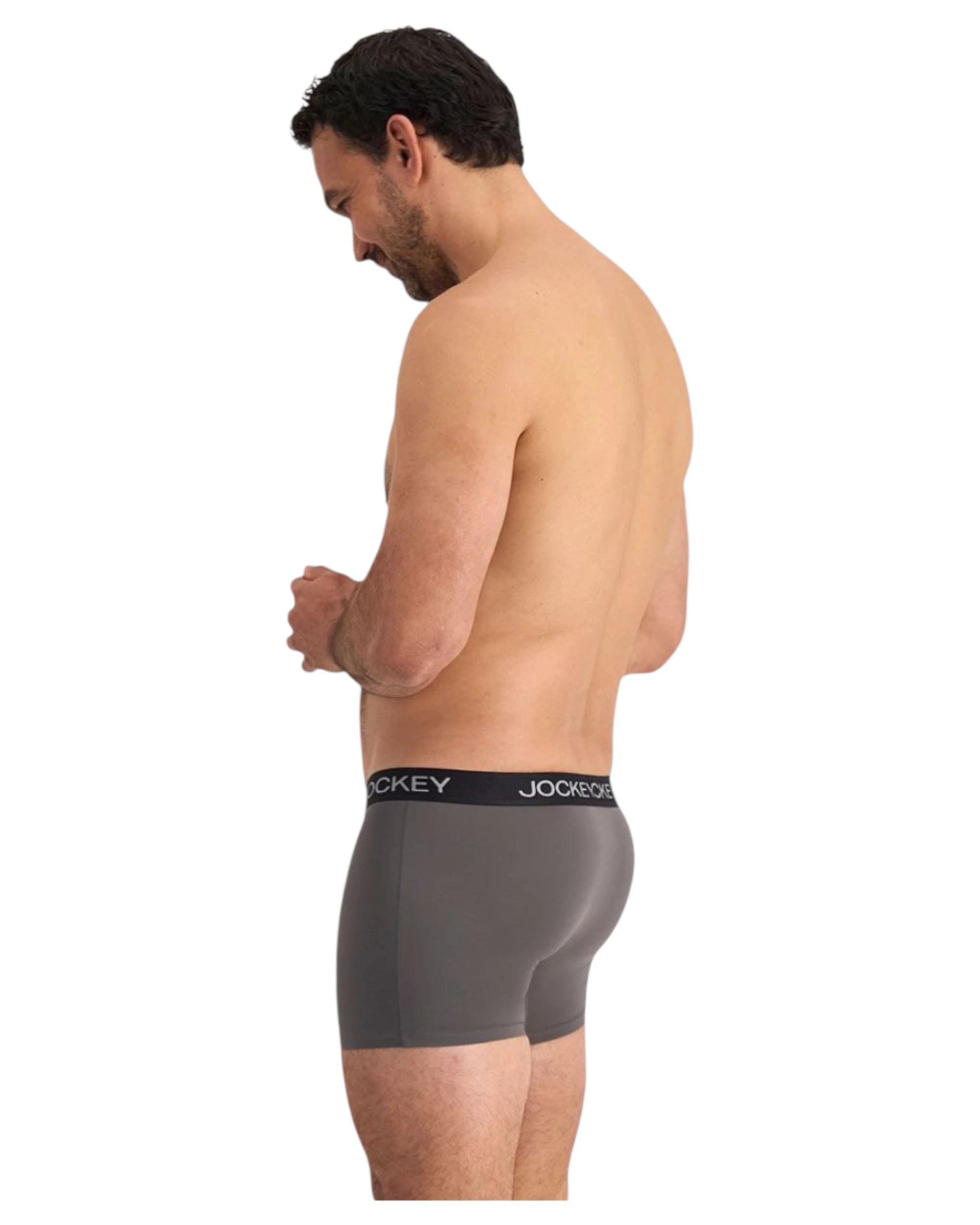 4 Jockey 6 Pack Mens Chafe Proof Pouch /Grey Underwear MULTI, 4 of 7
